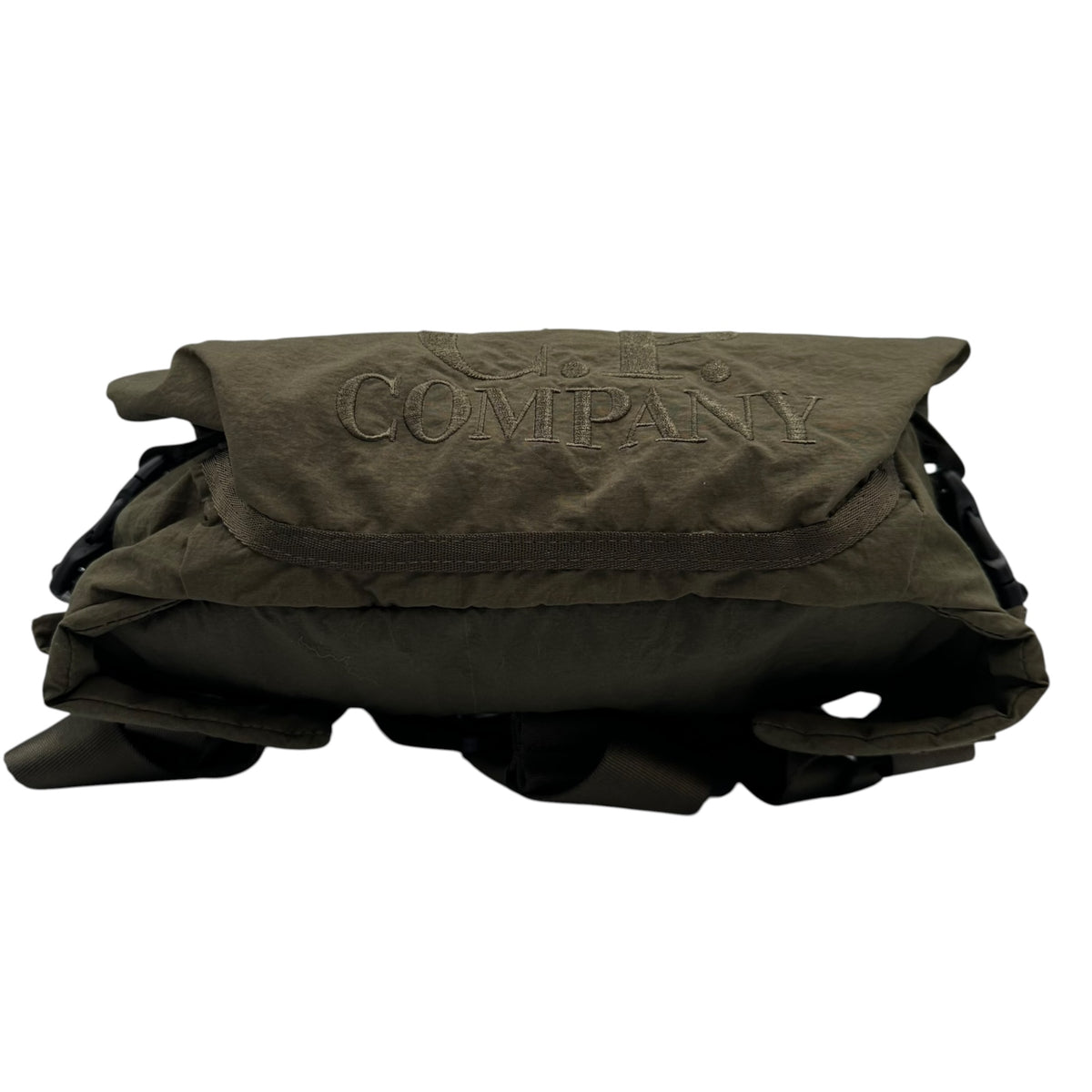 C.P.COMPANY(シーピーカンパニー) 2025SS Plain Paper Touch Waistbag プレーン ペーパー タッチ ウエスト バッグ 18CMAC298A モスグリーン ボディ 斜め掛け ポーチ