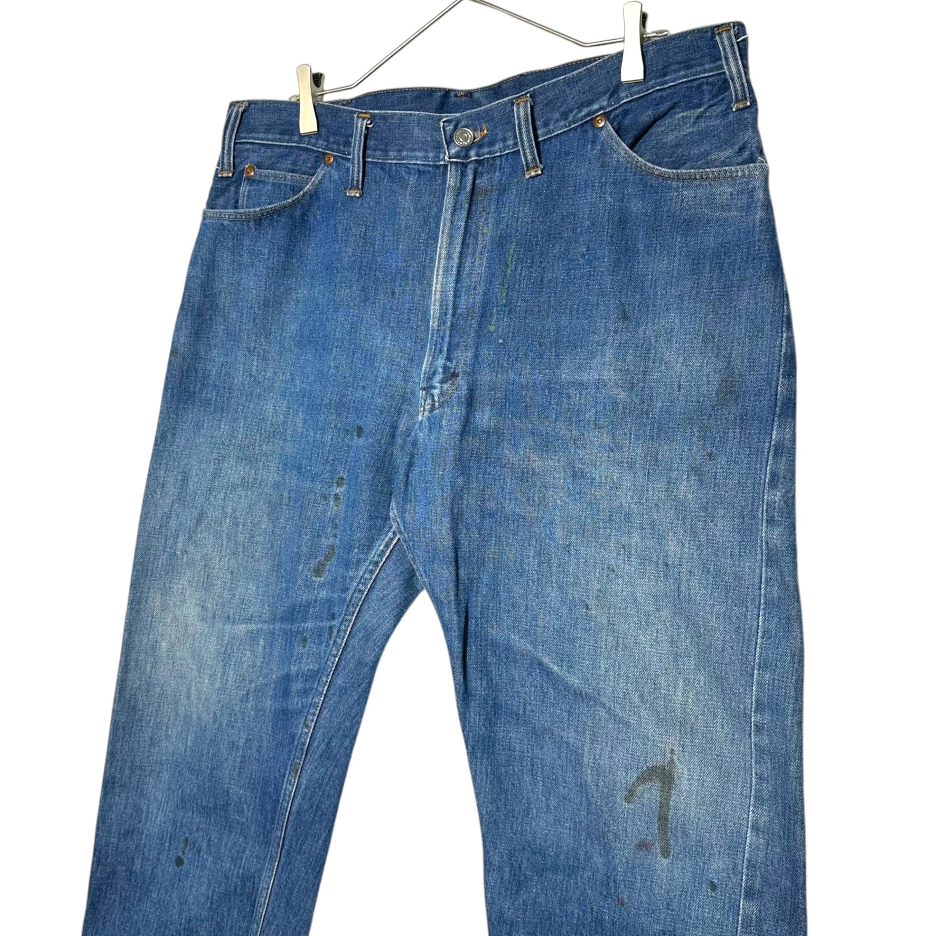 RANCHCRAFT(ランチクラフト) 60's~70's vintage straight denim pants ヴィンテージ ストレート デニム パンツ VDR-2897 868-1023 W38程度(実寸96cm) インディゴ JC Penney TALON ジップ 60年代~70年代