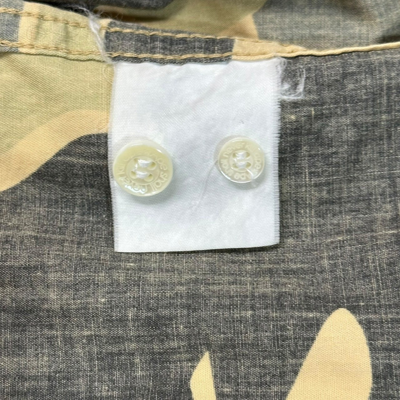 A BATHING APE(アベイシングエイプ) 90~00's 1st Camo Long Sleeve Shirt ファースト カモ 長袖 シャツ M カーキ