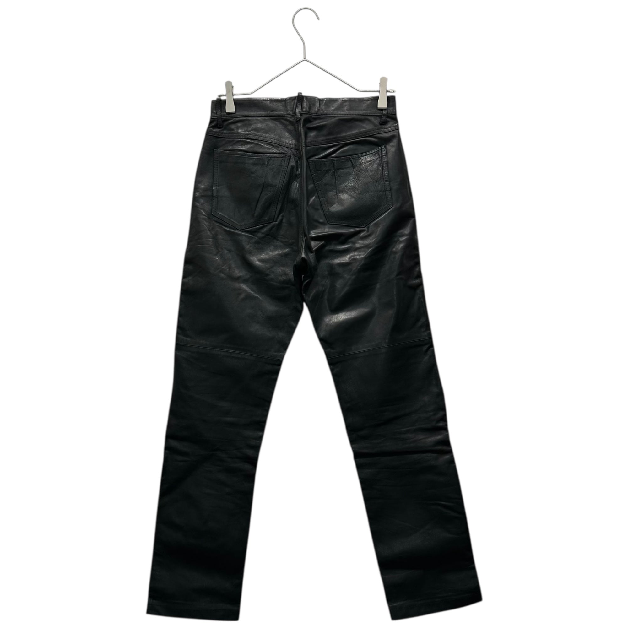 A.P.C.(アーペーセー) France made Leather Pants レザー パンツ 28 ブラック フランス製