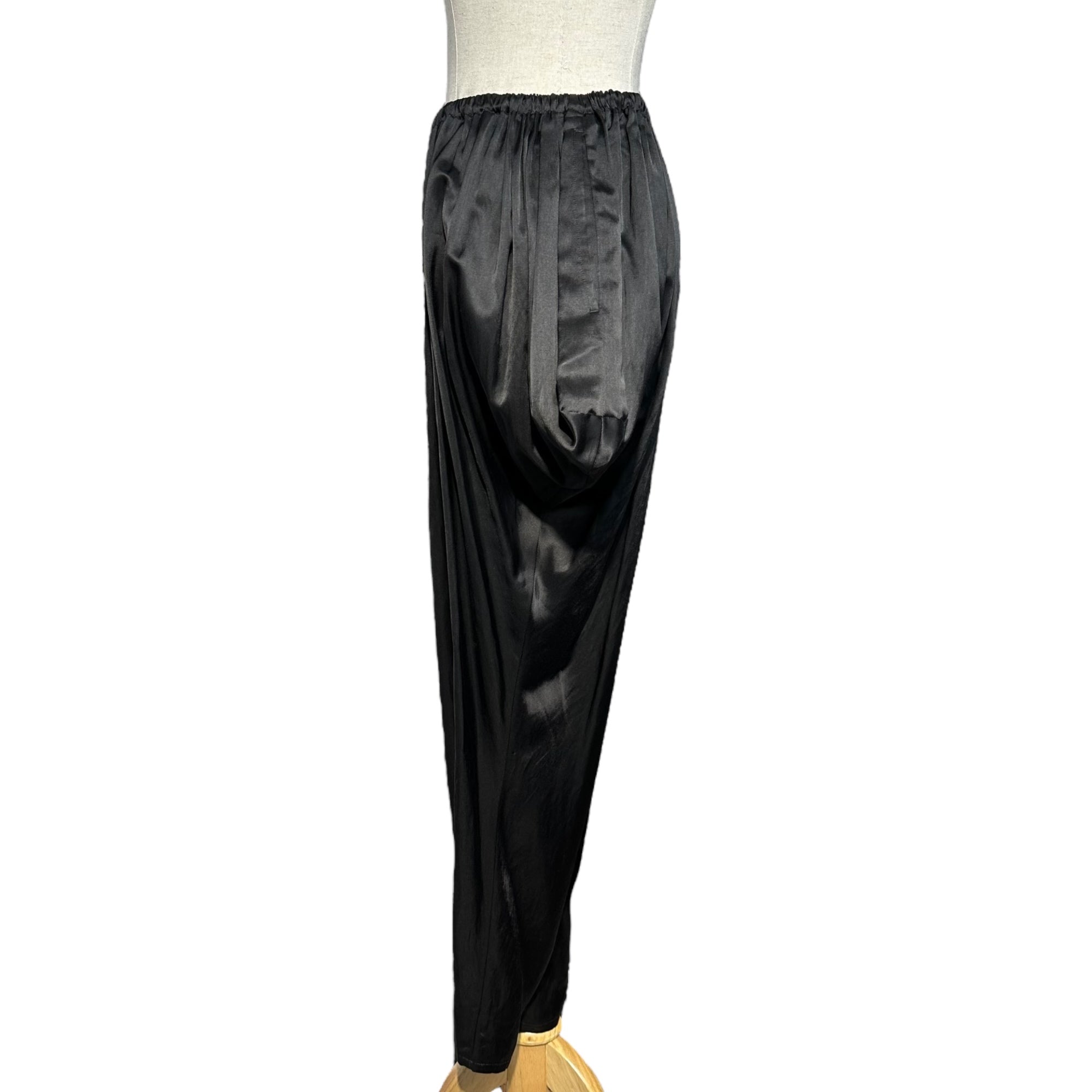 LIMI feu(リミフゥ) 19AW Mixed fabric deformation pants ミックス ファブリック 変形 パンツ LC-P23-903 S ブラック