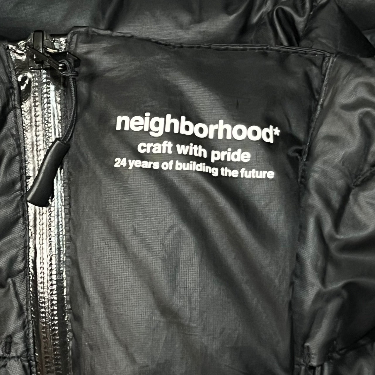 NEIGHBORHOOD(ネイバーフッド) DEJ DOWN/ロゴダウンジャケット 182TSNH-JKM06 L ブラック