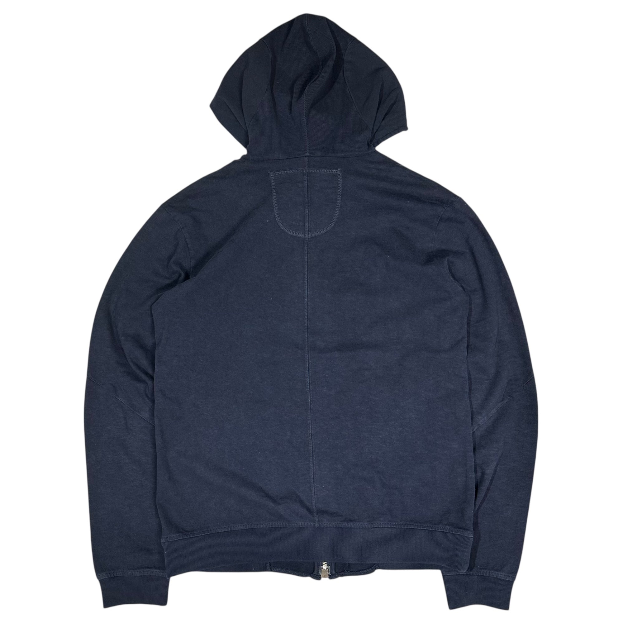 MARITHE FRANCOIS GIRBAUD(マリテフランソワジルボー) 00's Hooded Sweat Jacket フーデット スウェット ジャケット M5-6053 M ネイビー Y2K ジップ パーカー