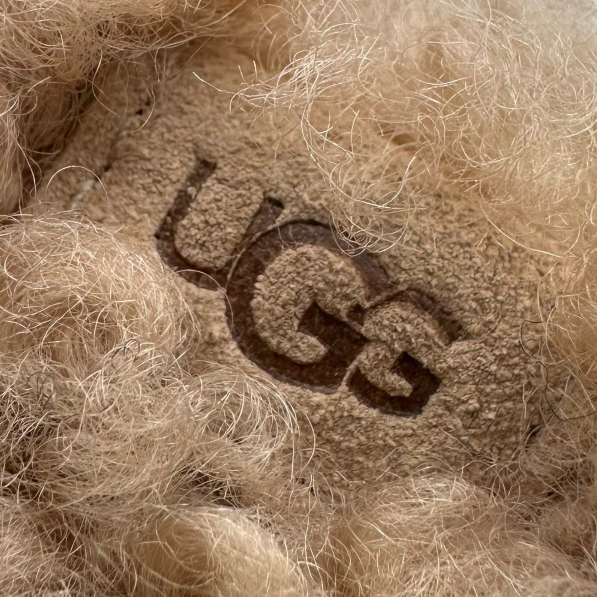 UGG(アグ) Maxi Curly Platform Sandal マキシ カーリー プラットフォーム プードル サンダル S/N1133171 24 ベージュ