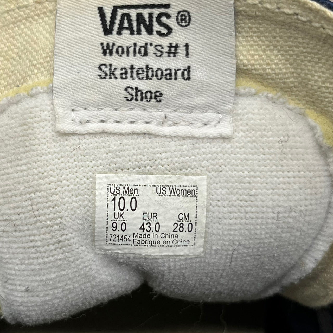 Ron Herman×VANS(ロンハーマン×ヴァンズ) SK8-HI Reissue/ハイカットスニーカー 721454 28cm ネイビー USA規格 バンズ