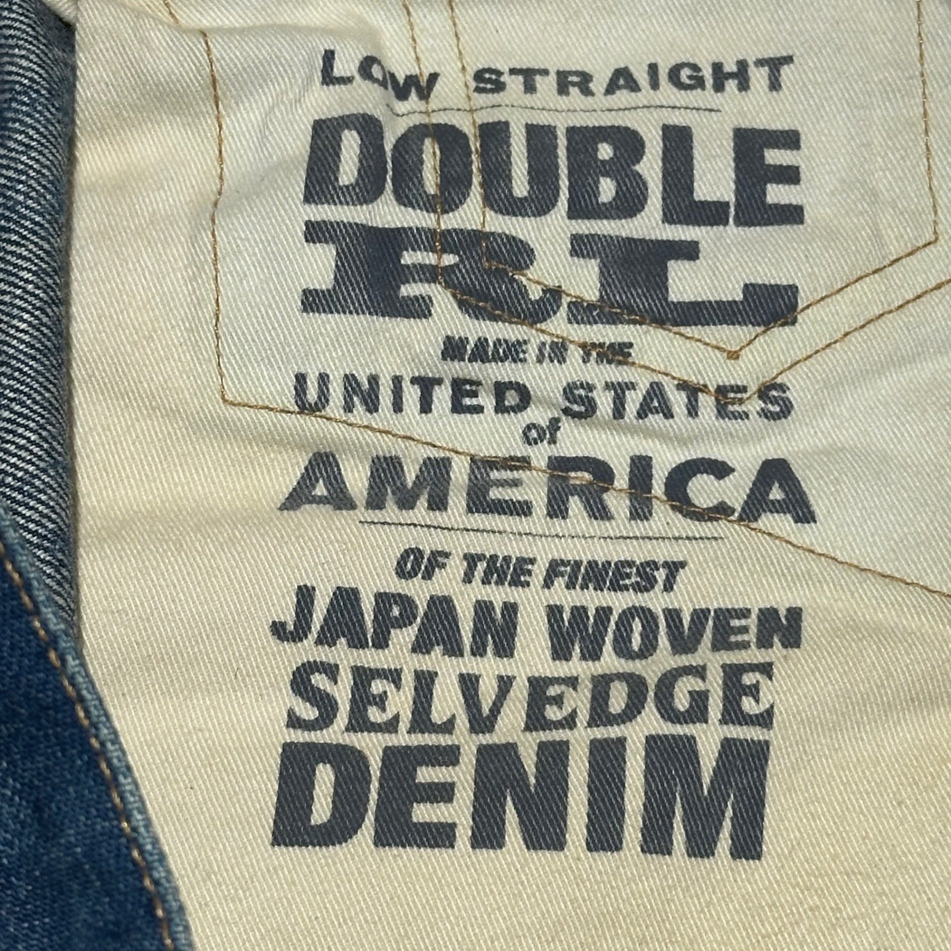 RRL(ダブルアールエル) LOW STRAIGHT JEANS ”SANTOS TWO” ロー ストレート ジーンズ W28 L32 インディゴ ダメージ加工 デニム パンツ