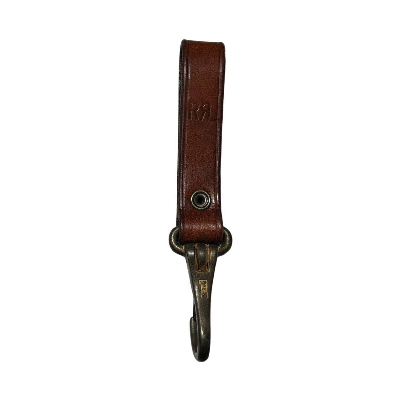 RRL(ダブルアールエル) Leather Concho Hook Keyring レザー コンチョ フック キーホルダー 9739001 ブラウン