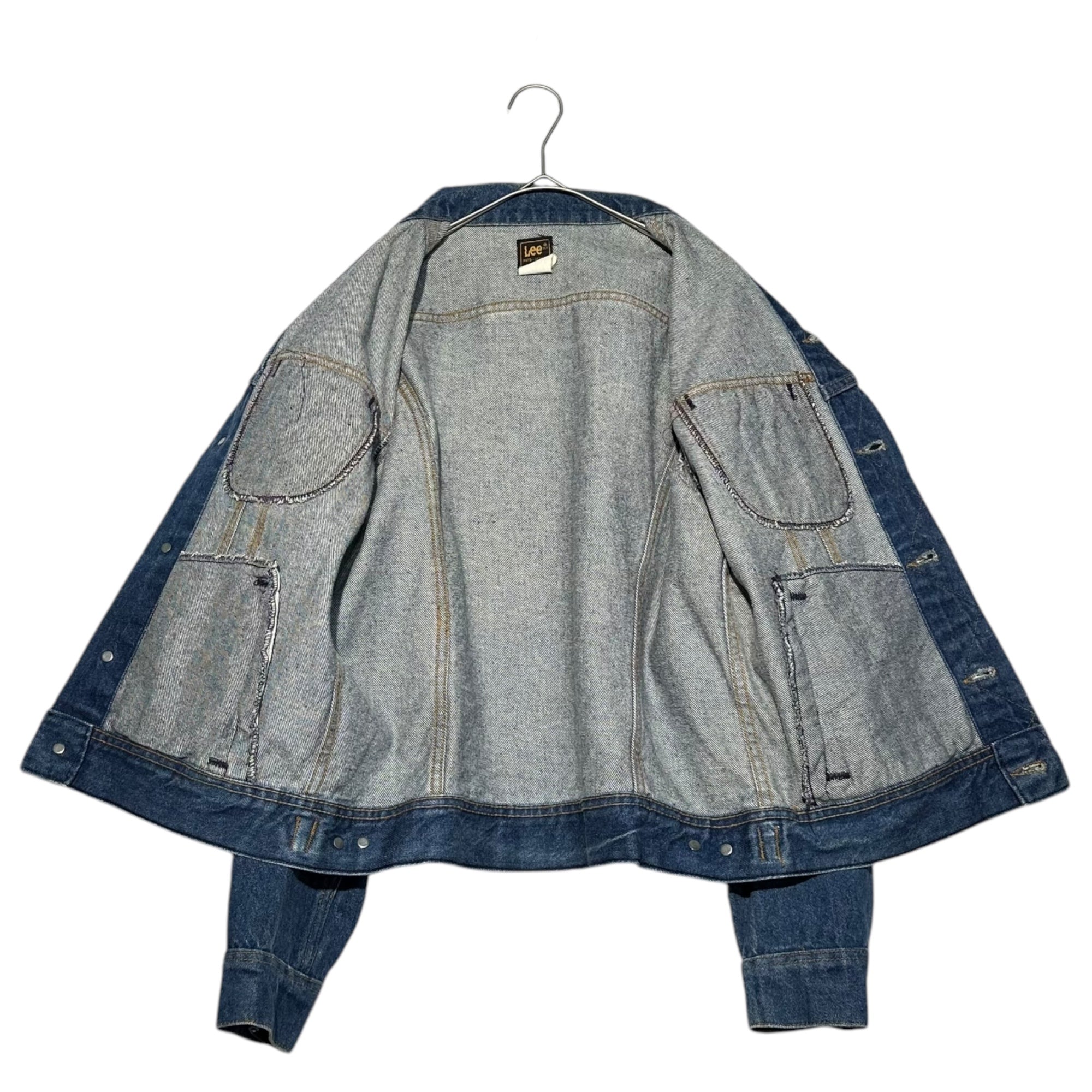 LEE(リー) 80's ~ 220-J USA made denim trucker jacket デニム トラッカー ジャケット PATD-153438 38(M程度) インディゴ 80年代~ ヴィンテージ