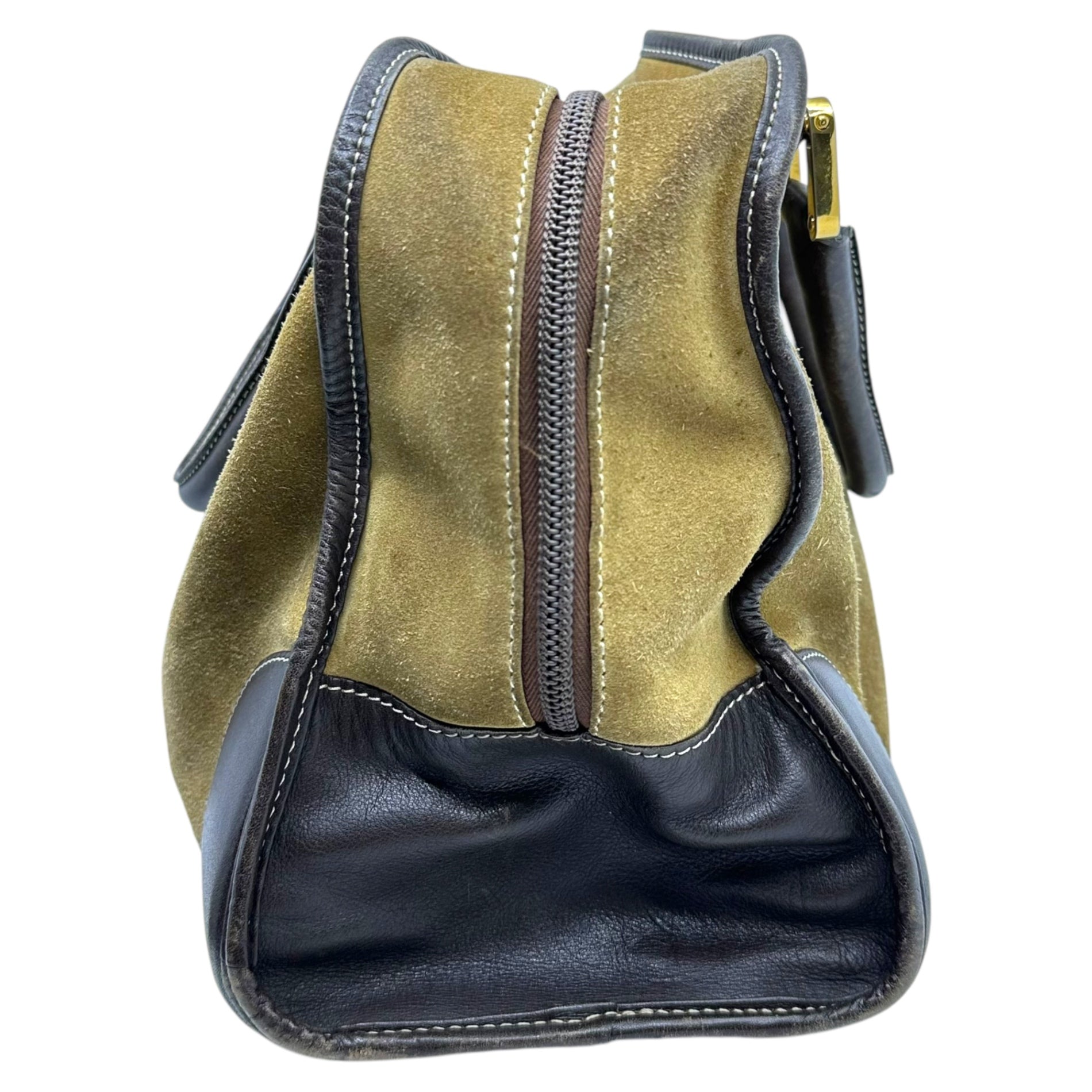 LOEWE(ロエベ) Anagram logo suede leather hand bag アナグラムロゴ スウェード レザー ハンド バッグ ブラウン OLD ミニ ボストン