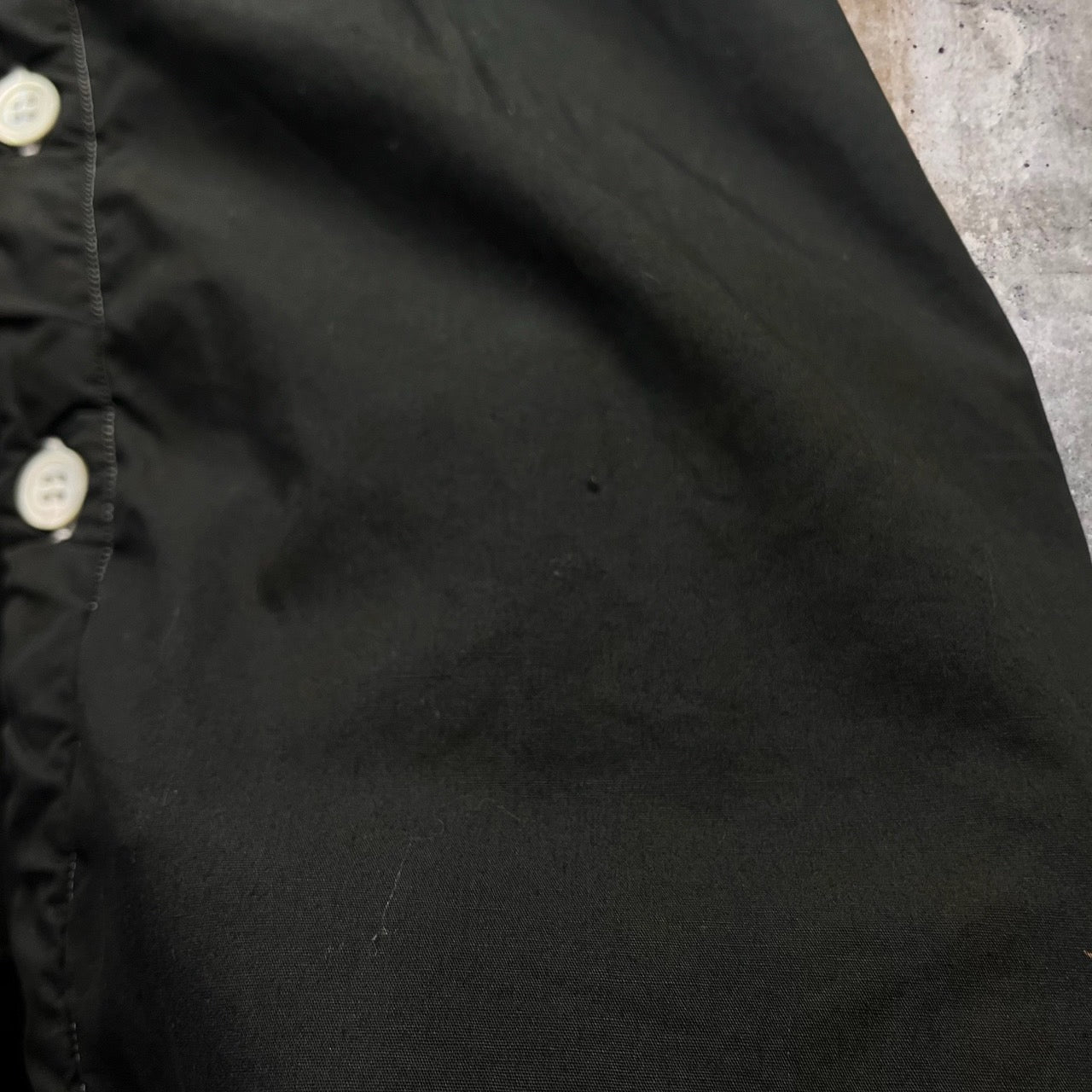 COMME des GARCONS HOMME(コムデギャルソンオム) 03AW white stitch shirt/ホワイトステッチシャツ HK-B076 SIZE M ブラック×ホワイト AD2003 川久保玲/渡辺 淳弥