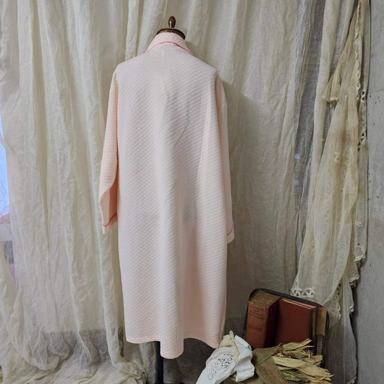 VINTAGE(ヴィンテージ) 90~00's quilted robe dress キルティング ローブ ワンピース SIZE 42 ピンク