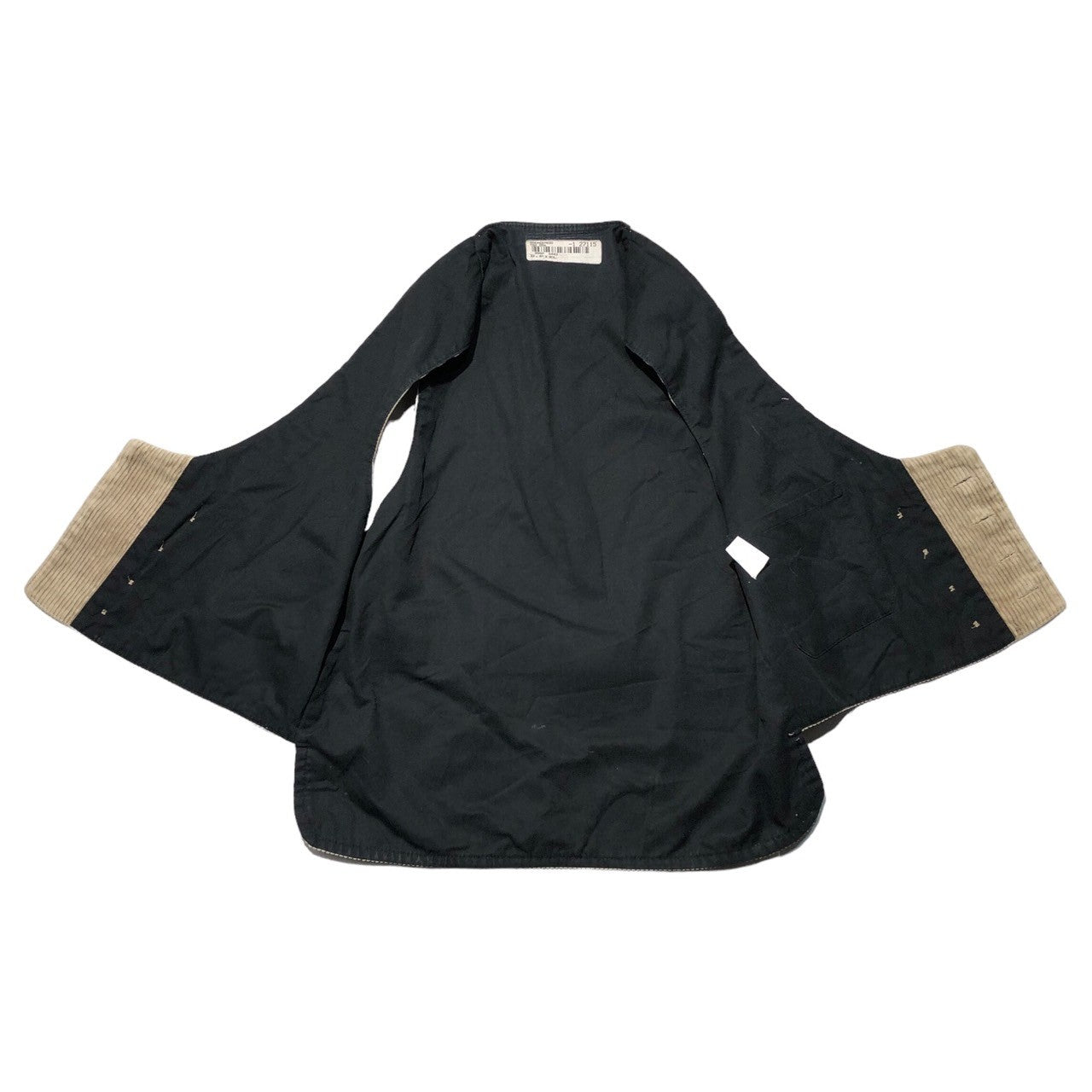 VINTAGE(ヴィンテージ) 60~70's corduroy double vest コーデュロイ ダブル ベスト 54(XL程度) ベージュ 太畝コーデュロイ ロガーベスト