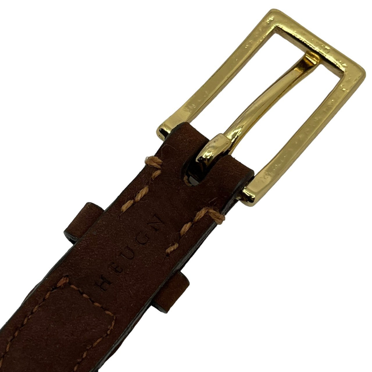 HEUGN(ユーゲン) Nubuck Josh メッシュベルト BROWN BELT002 ブラウン レザー