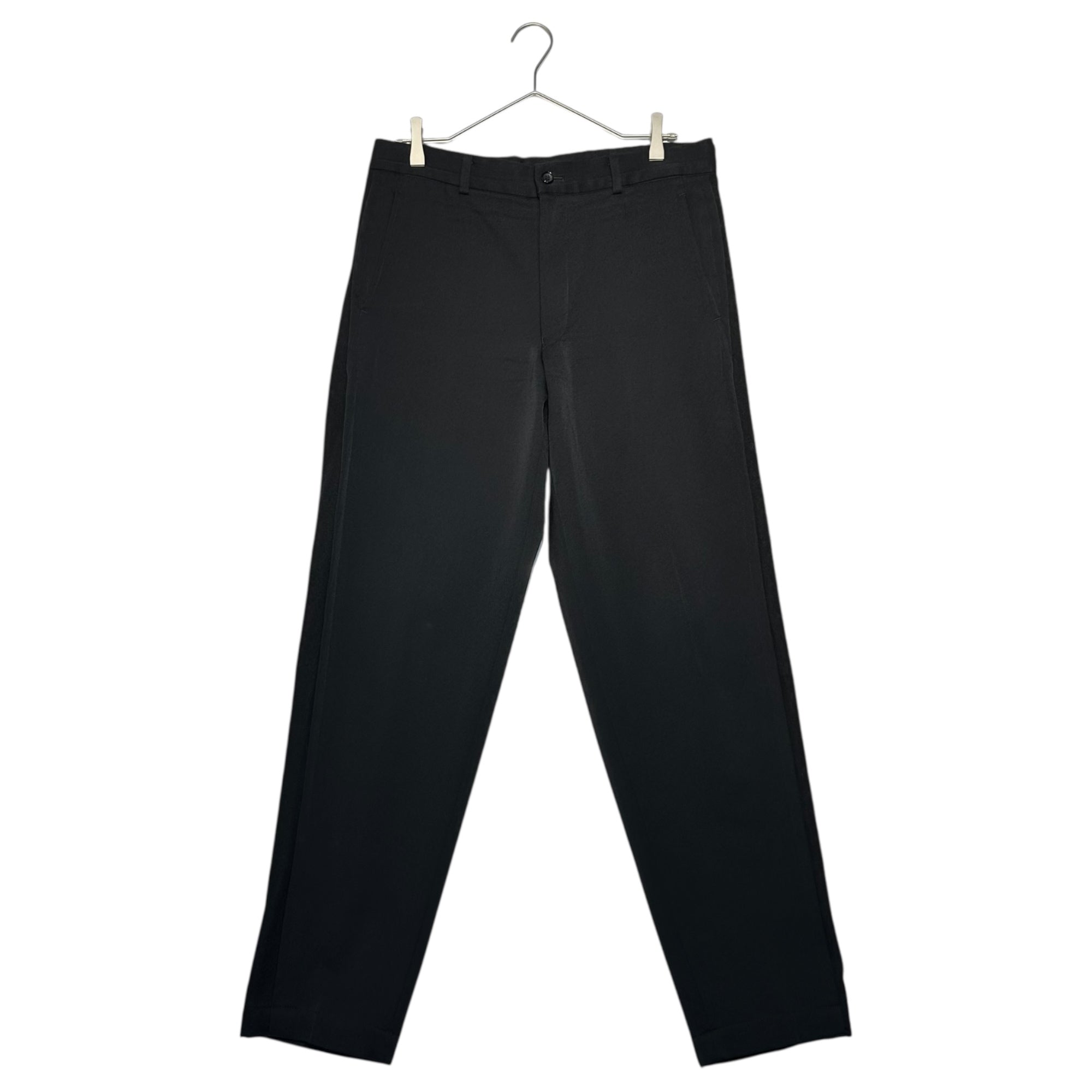 COMME des GARCONS HOMME PLUS(コムデギャルソンオムプリュス) 01AW Wool gabardine sideline slacks ウールギャバジン サイドライン スラックス PC-P077 L ブラック 異素材 パンツ