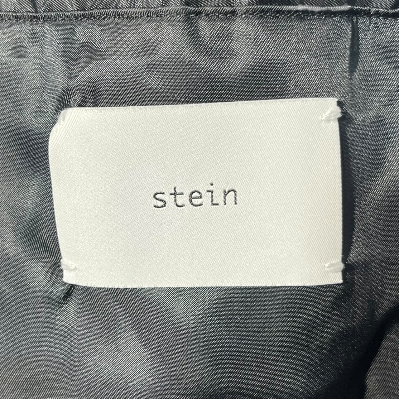 stein(シュタイン) 22AW Wool Boa Zip Long Jacket ウール ボア ジップ ロング ジャケット ST.418 S ベージュ×ブラック 参考定価101,200円(税込)