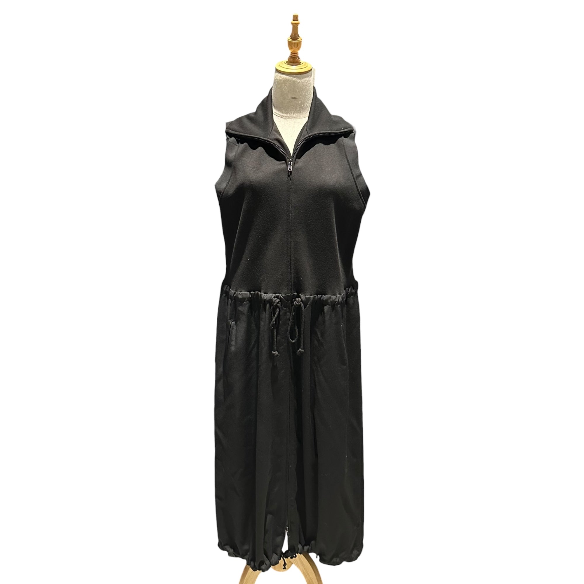 Y's(ワイズ) 2022AW WOOL GABARDINE COMBINATION DRESS ウール ギャバジン コンビーネーション ドレス YE-D02-807 1(S程度) ブラック