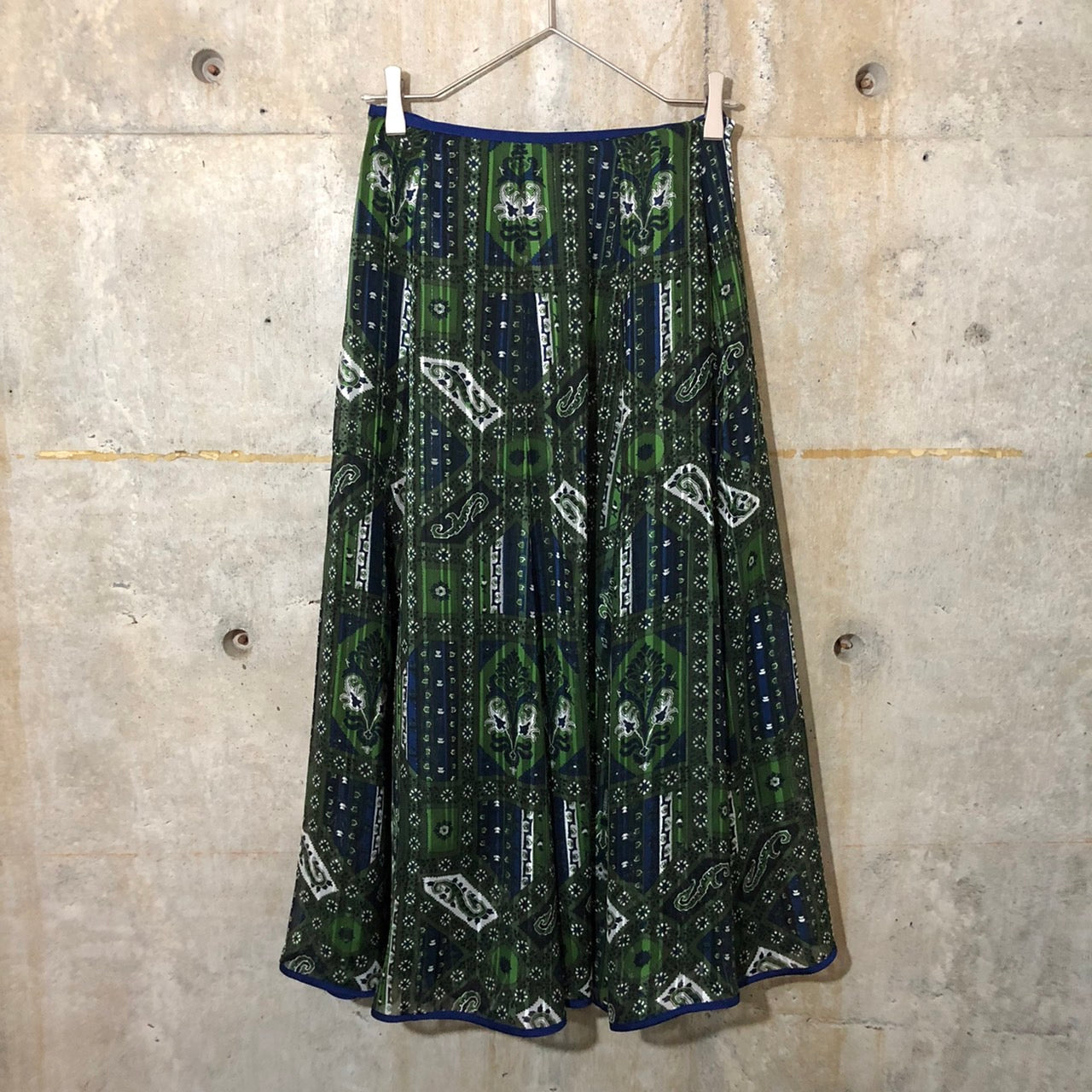 mame kurogouchi(マメクロゴウチ) 20SS/Stained Glass Printed Skirt MM20PF-SK704 1 グリーン