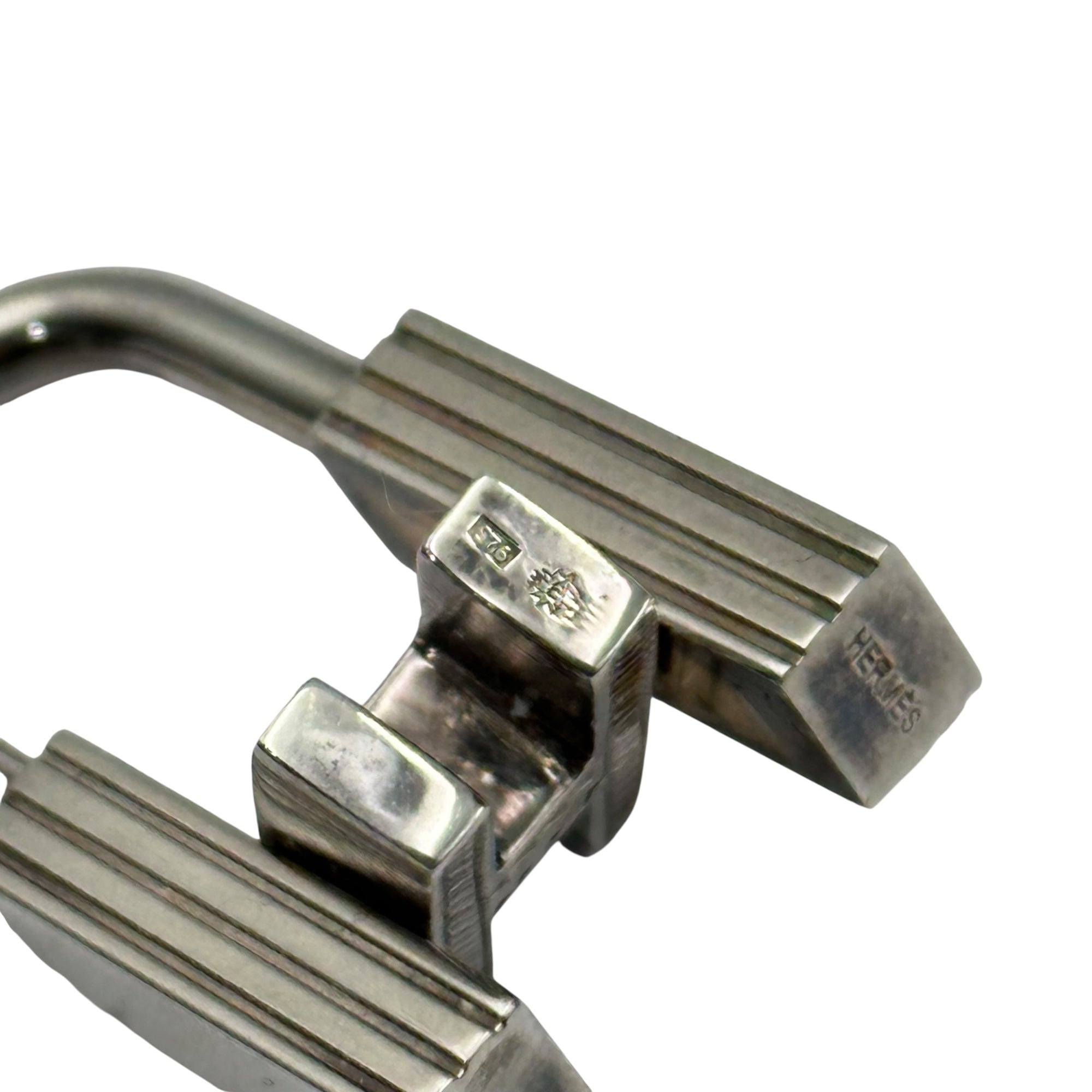 HERMES(エルメス) H motif Padlock Cadena Charm Hモチーフ 南京錠 カデナ チャーム シルバー 箱付 ペンダントトップにも