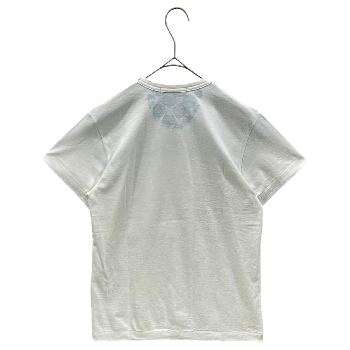 COMME des GARCONS(コムデギャルソン) 1999AW Polka-dot S/S T-shirt ドット デザイン 半袖 Tシャツ KT-910020 表記無(M程度) ホワイト×ブルー AD1999 青山限定