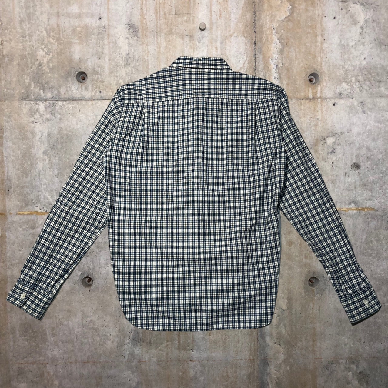 COMME des GARCONS HOMME(コムデギャルソンオム) 10AWウール縮絨パッチワークシャツ HF-B054 S ブルー AD2010