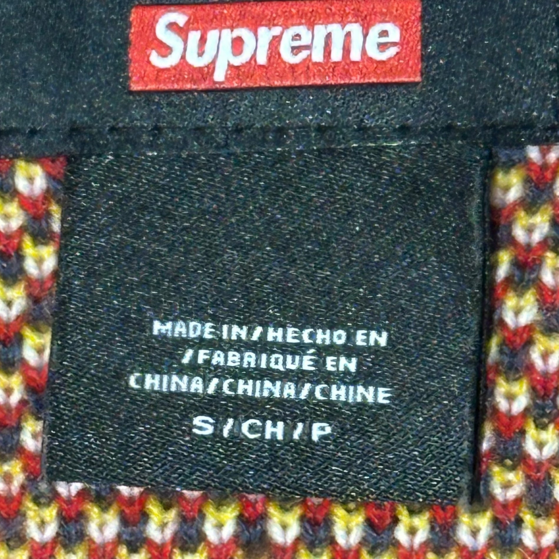 SUPREME(シュプリーム) 22AW×Dickies Sweater フロントロゴ デザイン アクリル ニット セーター S ブラウン