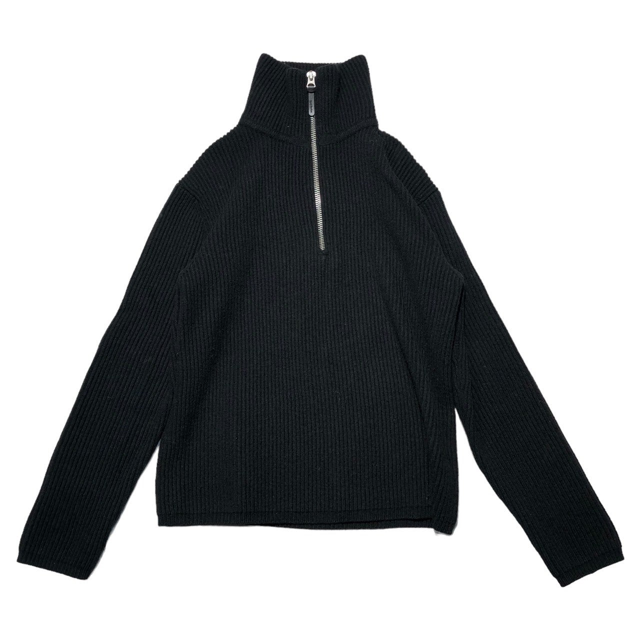 Acne Studios(アクネストゥディオズ) 18AW Half zip driver's knit ハーフジップドライバーズニット  FN-MN-KNIT000005 PAW18 M ブラック