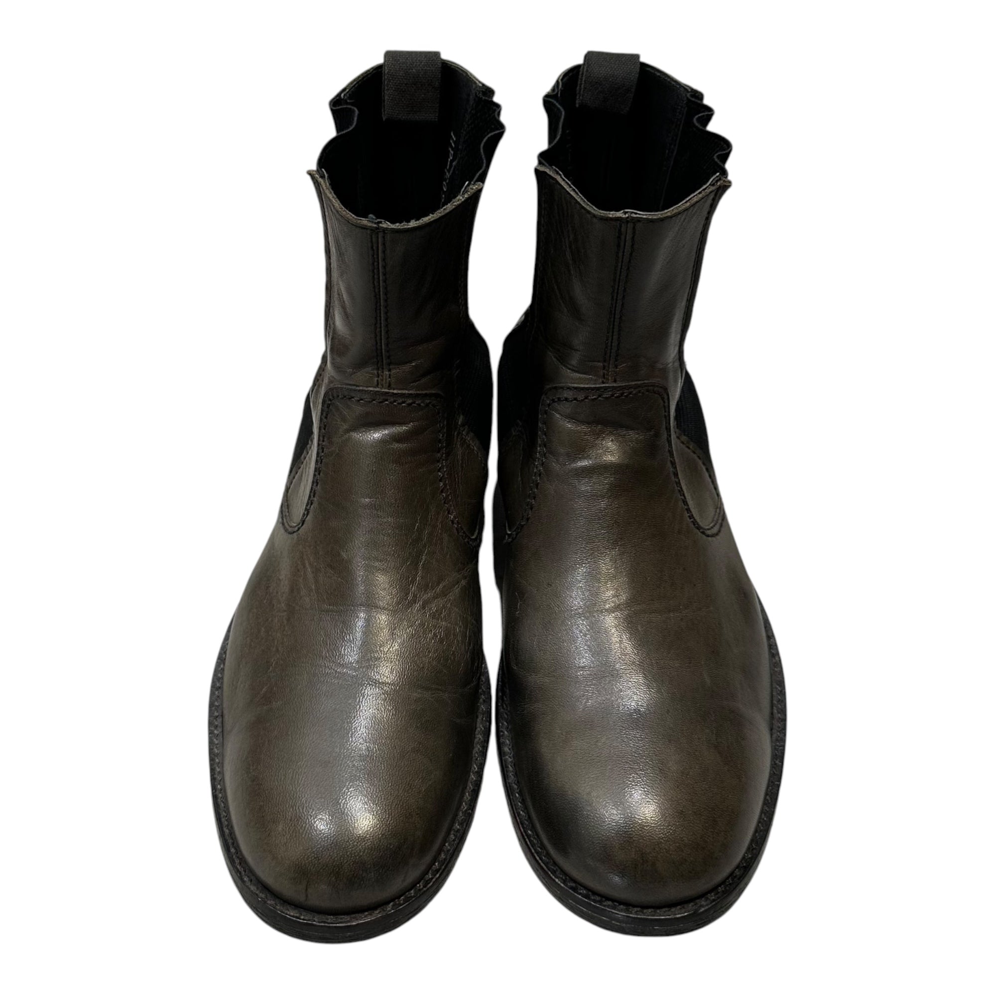 YOHJI YAMAMOTO POUR HOMME(ヨウジヤマモトプールオム) Vintage-Style Side-Gore Boots ヴィンテージ加工 サイドゴア ブーツ HP-E02-751 27cm フェードブラック