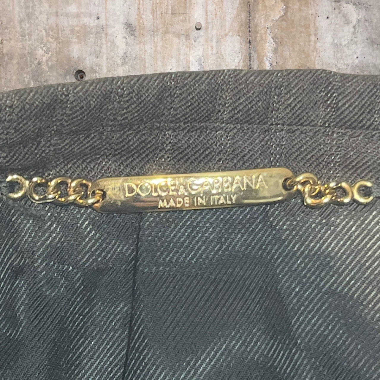 DOLCE&GABBANA(ドルチェ&ガッバーナドルガバ) 90'sダブルストライプセットアップジャケット 48(Lサイズ程度) ブラウン