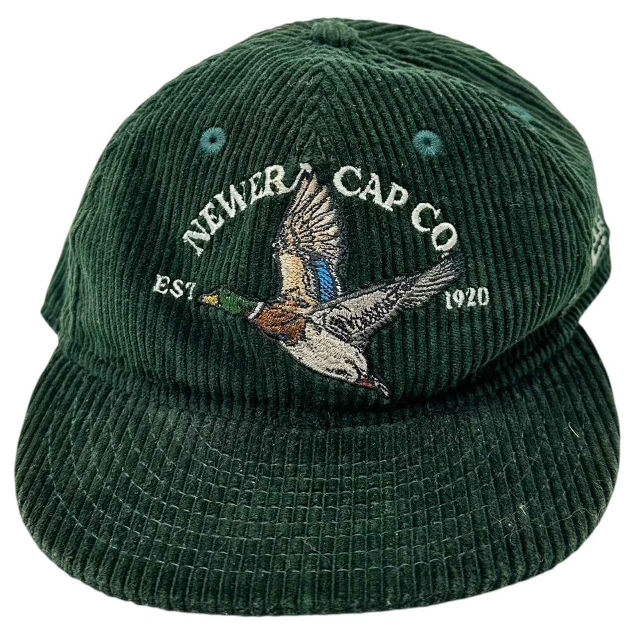 NEW ERA(ニューエラ) CORDUROY IN THE コーデュロイ スナップバック キャップ グリーン ベースボール 刺繍 カモ 動物