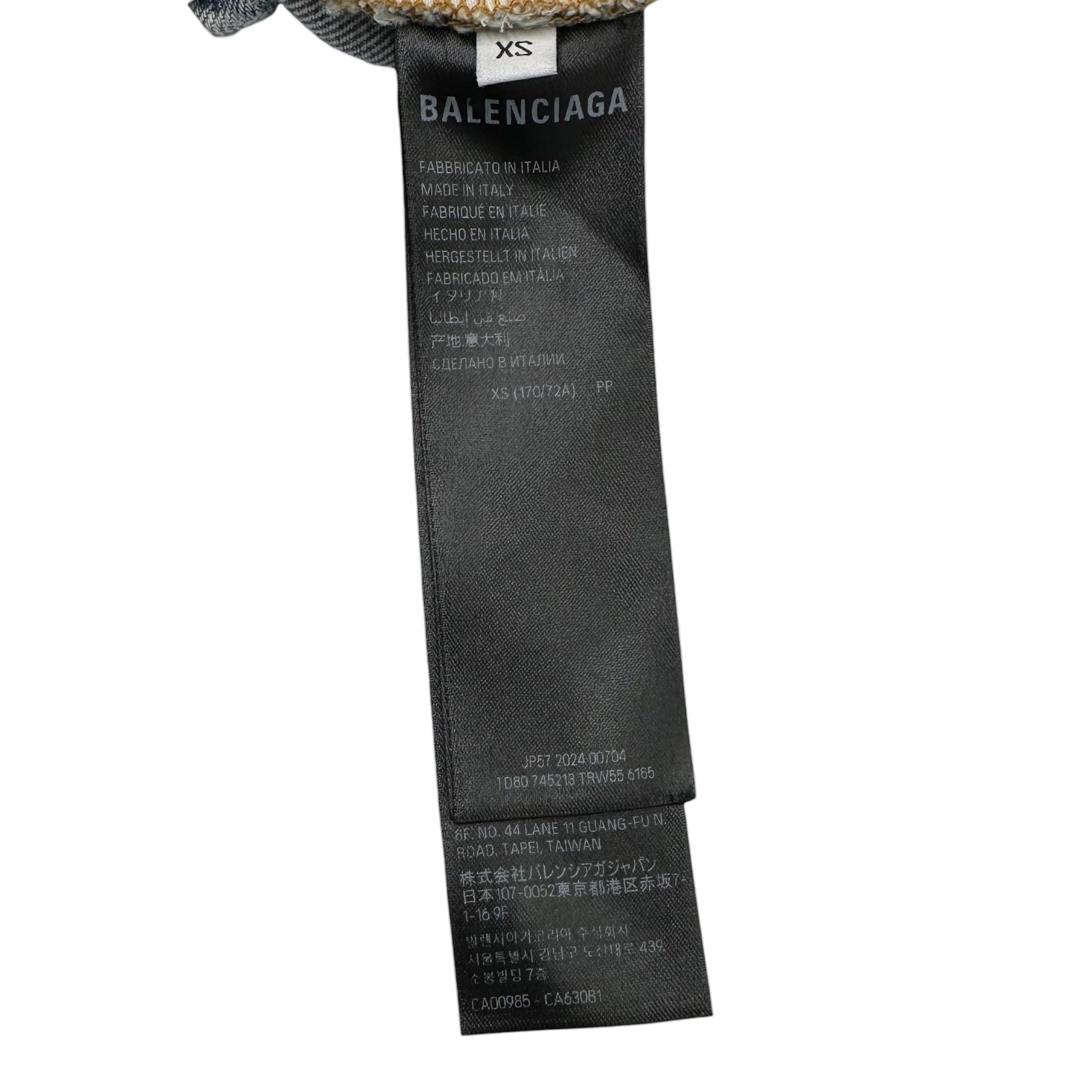 BALENCIAGA(バレンシアガ) 24SS Baggy Pants ウォッシュ加工 バギー デニム パンツ 745213 XS ライトインディゴ ワイド