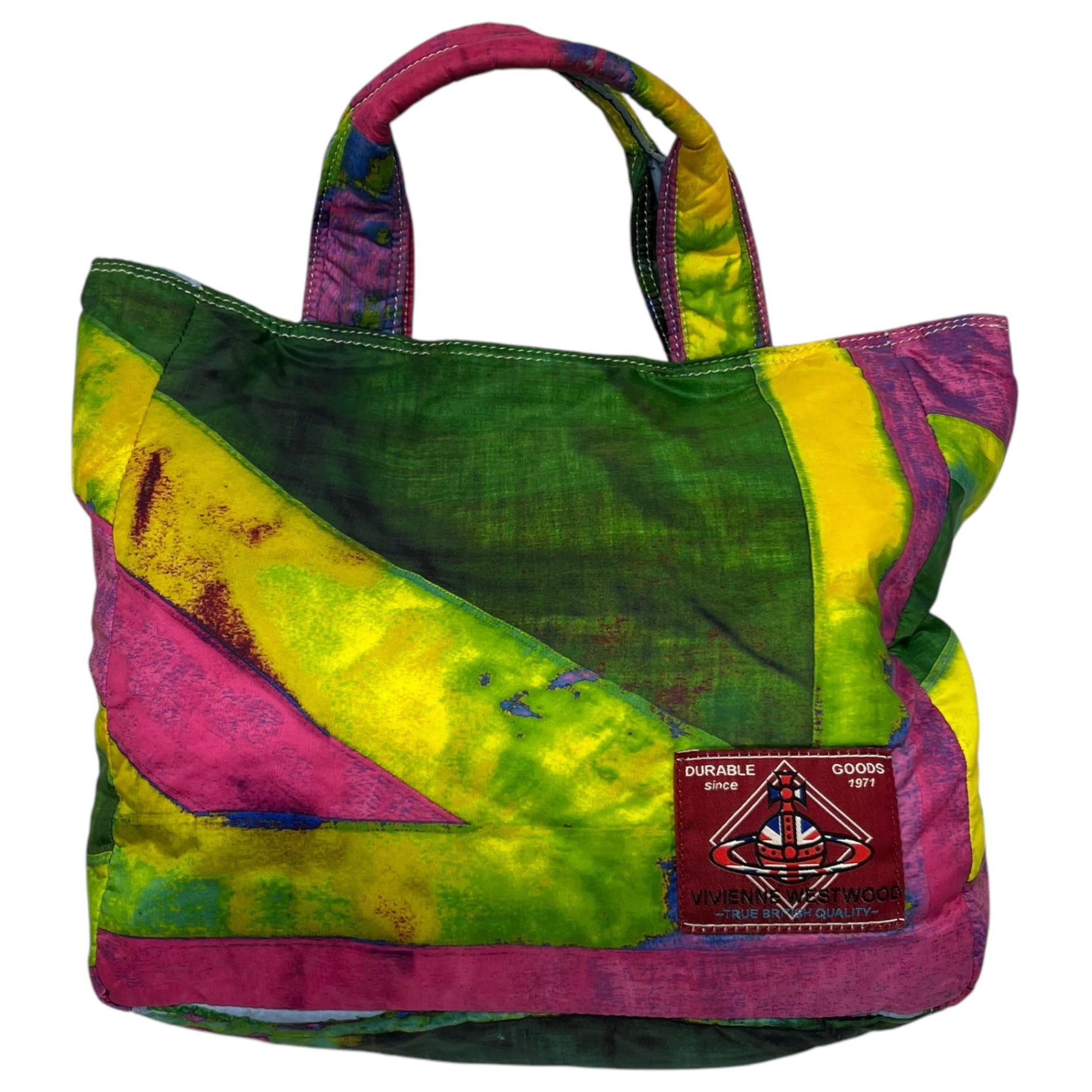 Vivienne Westwood(ヴィヴィアンウエストウッド) Nylon multicolor graphic tote ナイロン マルチカラー グラフィック トート バッグ マルチカラー DURABLE GOODS ハンド