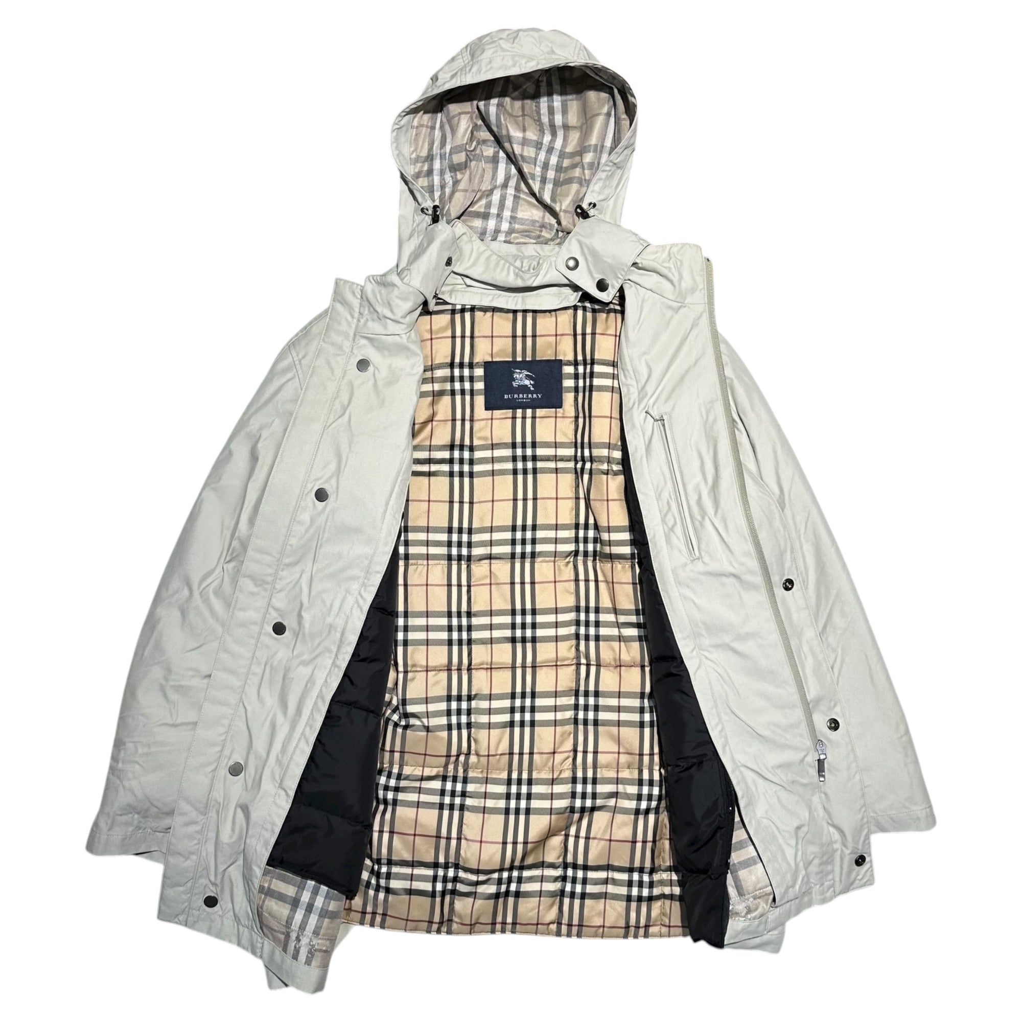 BURBERRY LONDON(バーバリーロンドン) Down Liner 2-Way Cotton Jacket ダウンライナー 2WAY コットン ジャケット BBN80-523-03 S ベージュ