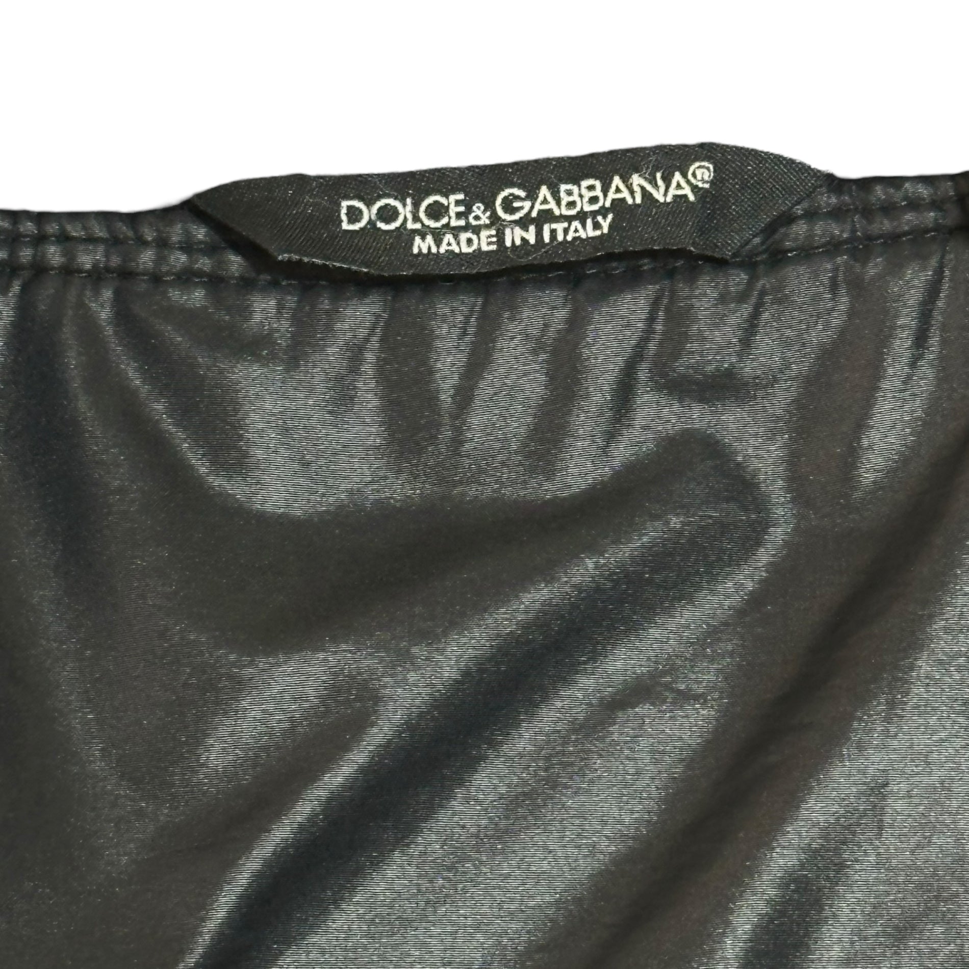 DOLCE&GABBANA(ドルチェ&ガッバーナドルガバ) 00s Knit ribbed cotton zip-up blouson 00年代 ニットリブ 中綿 ジップアップ ブルゾン G9L06T/FUMN4 46(S) ブラック