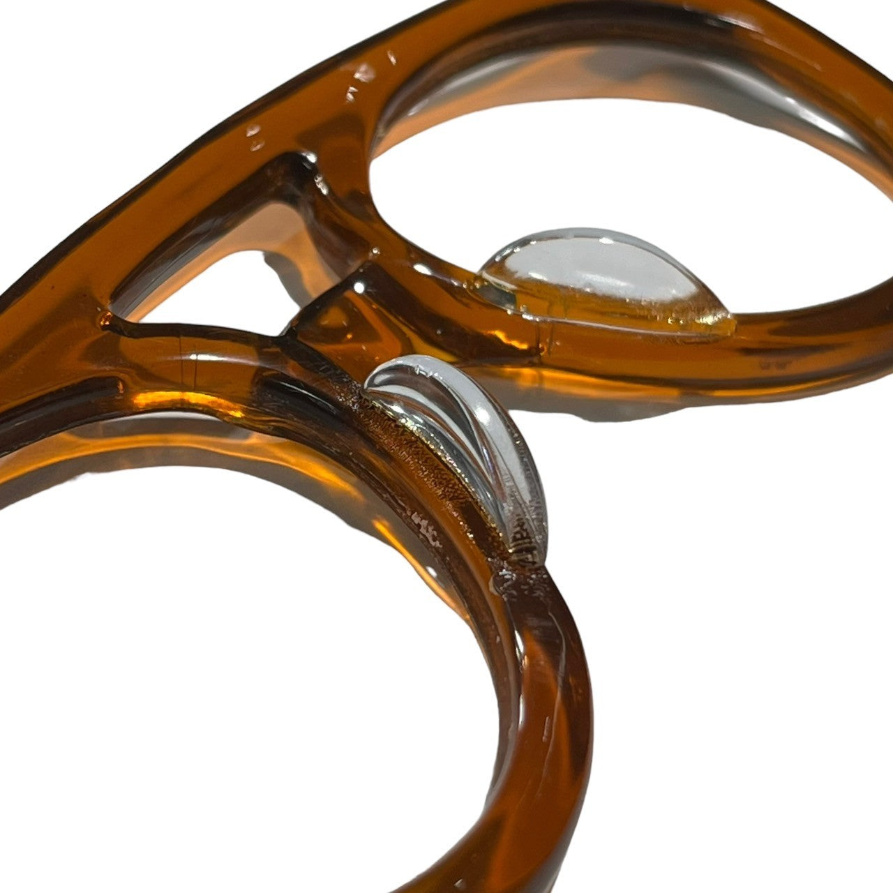 Euro vintage(ヨーロッパヴィンテージ) 40's French vintage flameフランス ヴィンテージ メガネフレーム 40年代 オレンジ 眼鏡 サングラス