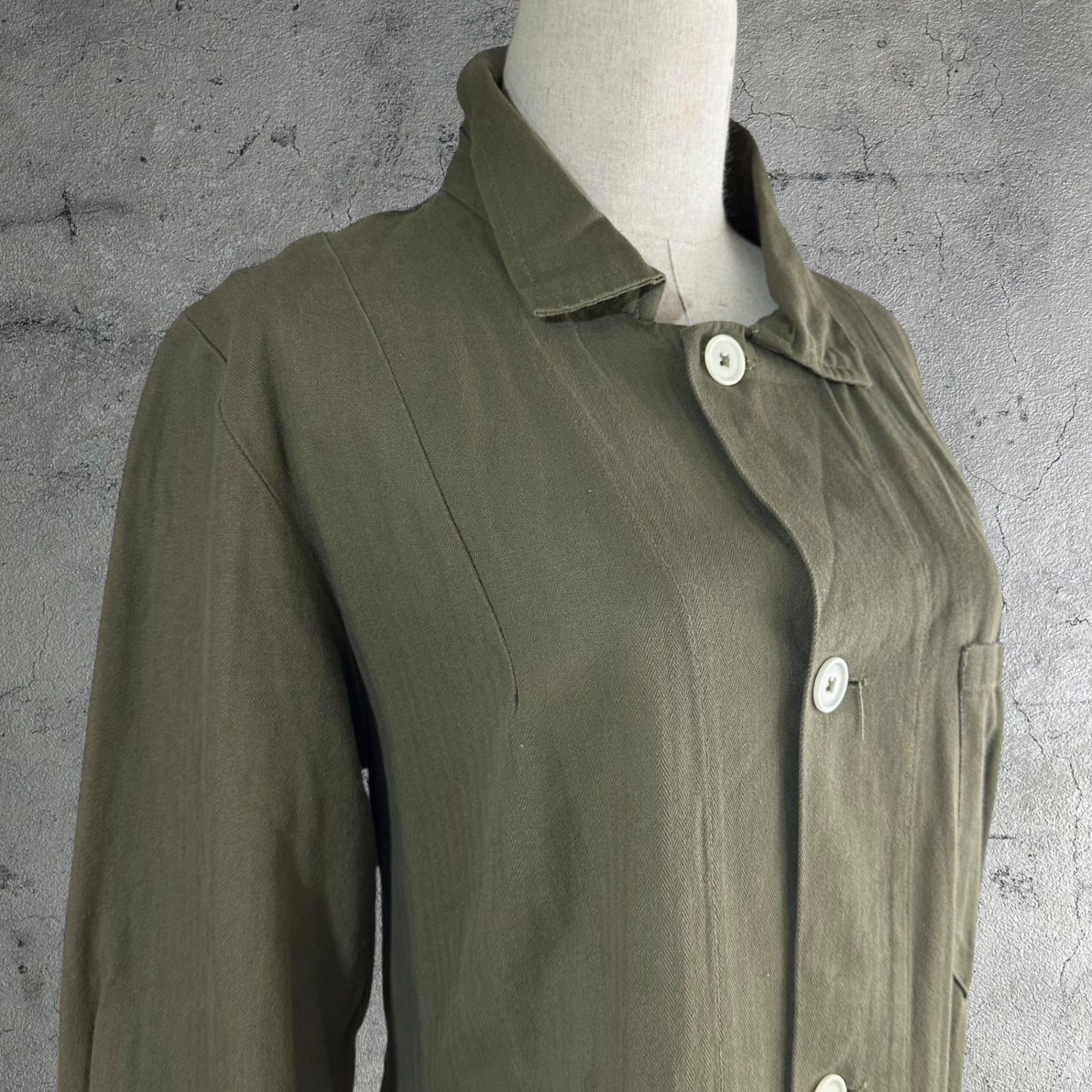 vintage(ヴィンテージ) euromilitary czech army work coat ユーロミリタリー チェコ軍ワークコート カーキ