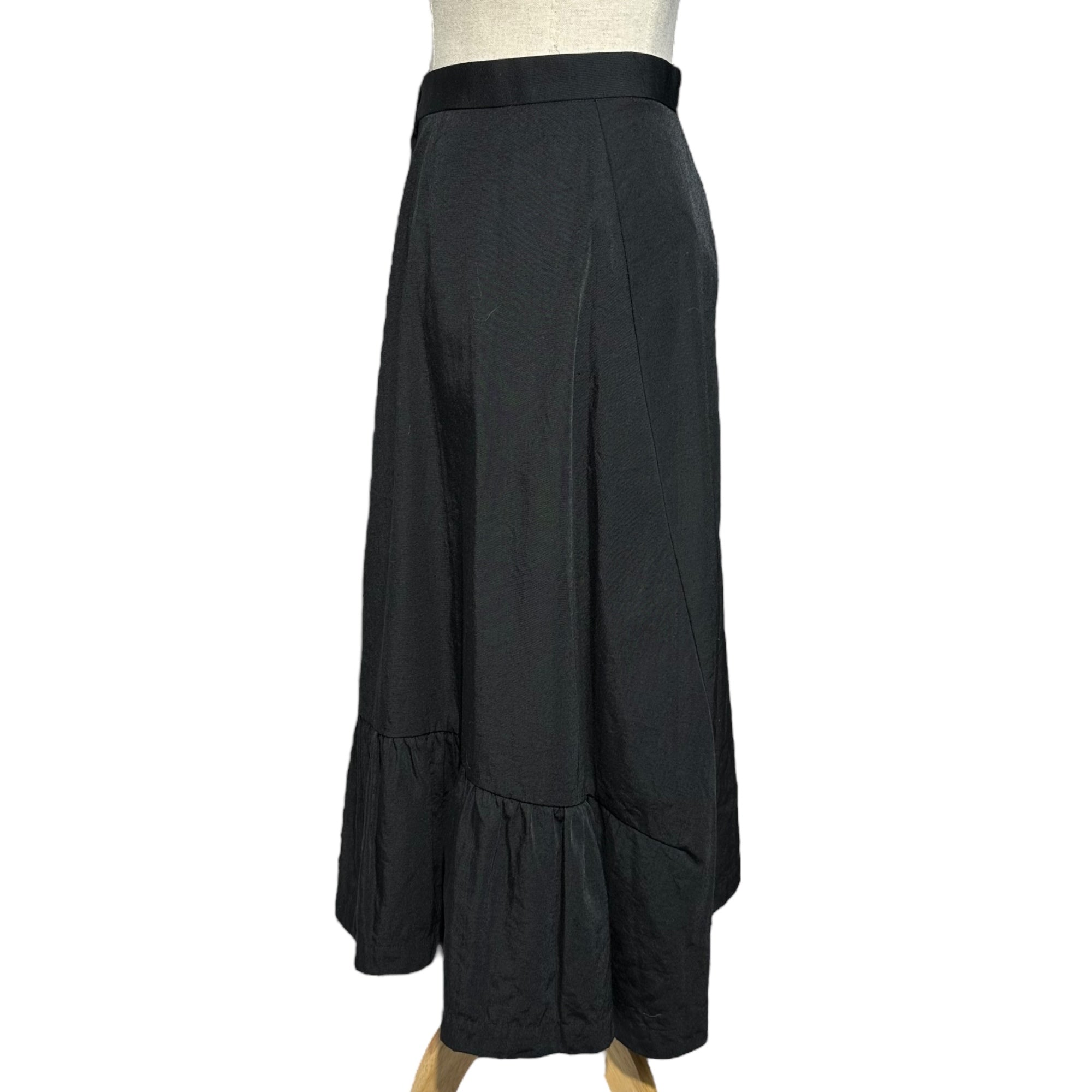 tricot COMME des GARCONS(トリココムデギャルソン) 90's Asymmetric nylon mermaid long skirt アシンメトリー ナイロン マーメード ロング スカート TS-10010S S ブラック AD1995 90年代