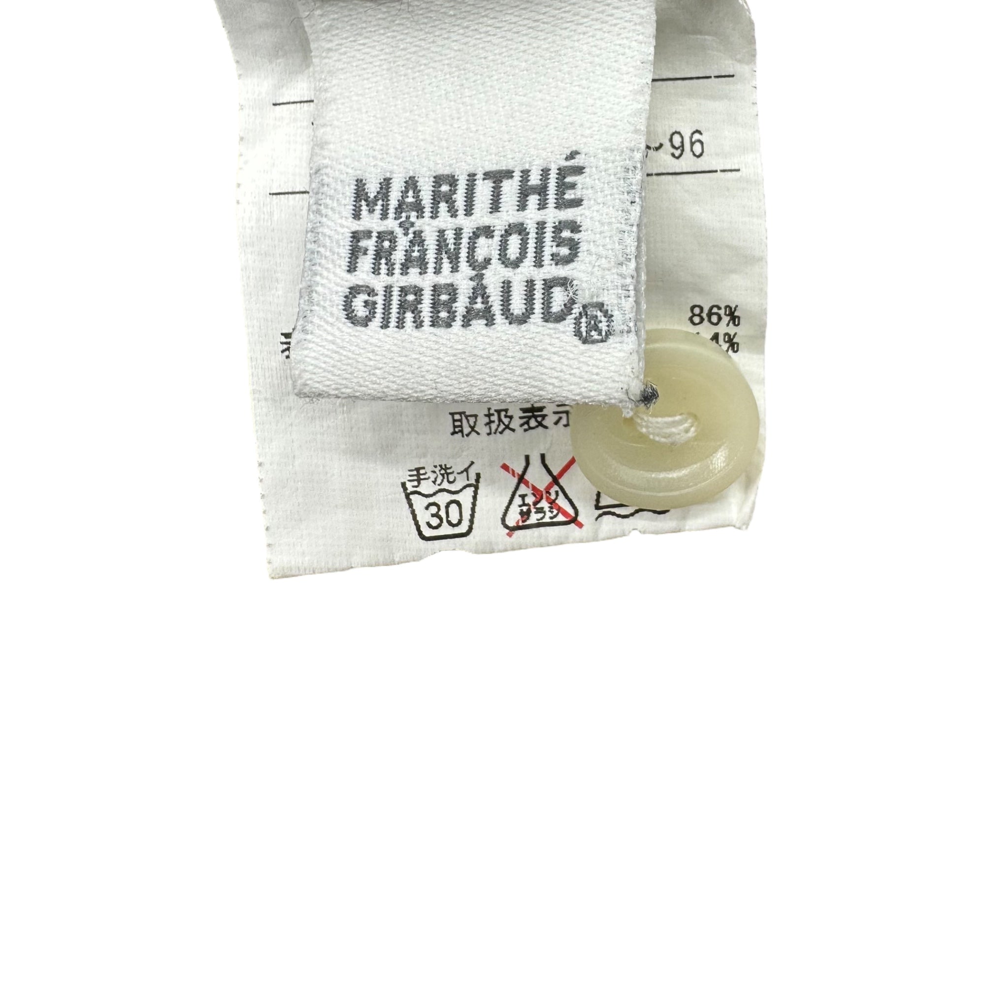 MARITHE FRANCOIS GIRBAUD(マリテフランソワジルボー) 00's Press Check Short Sleeve Shirt 00年代 プレス チェック 半袖 シャツ M6-5351 M ブラック×ホワイト