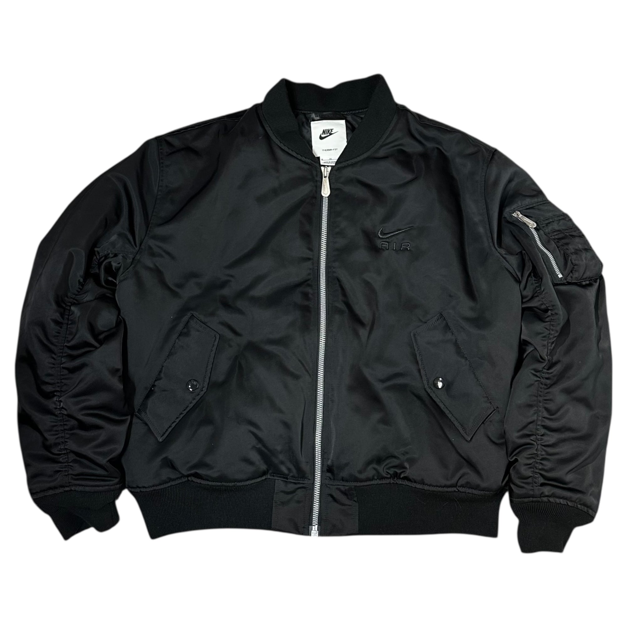 NIKE(ナイキ) AS M NSW NIKE AIR BOMBER JKT ロゴ 刺繍 ボンバー ジャケット DV9892-010 XL ブラック MA-1 ブルゾン