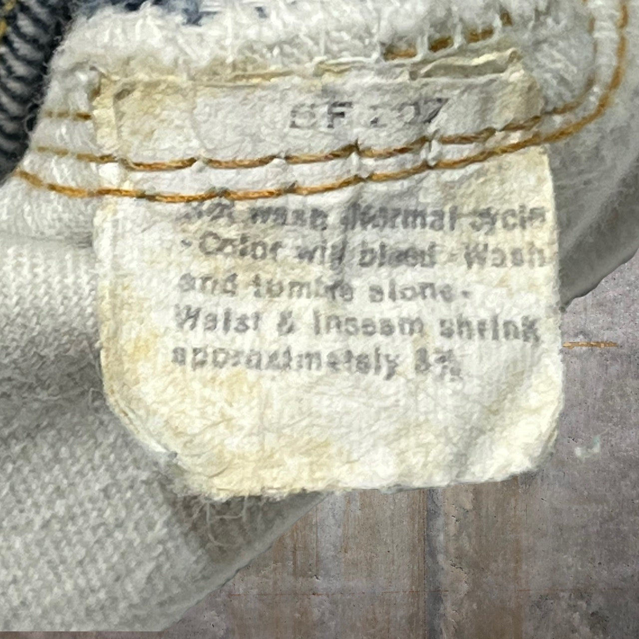 Levi's(リーバイス) 70's 66前期501vintage denim pants/ヴィンテージデニムパンツ/ストレート 表記無し(W37程度) インディゴ/濃紺 1975年1月製造 70年代 70s スモールe 赤耳