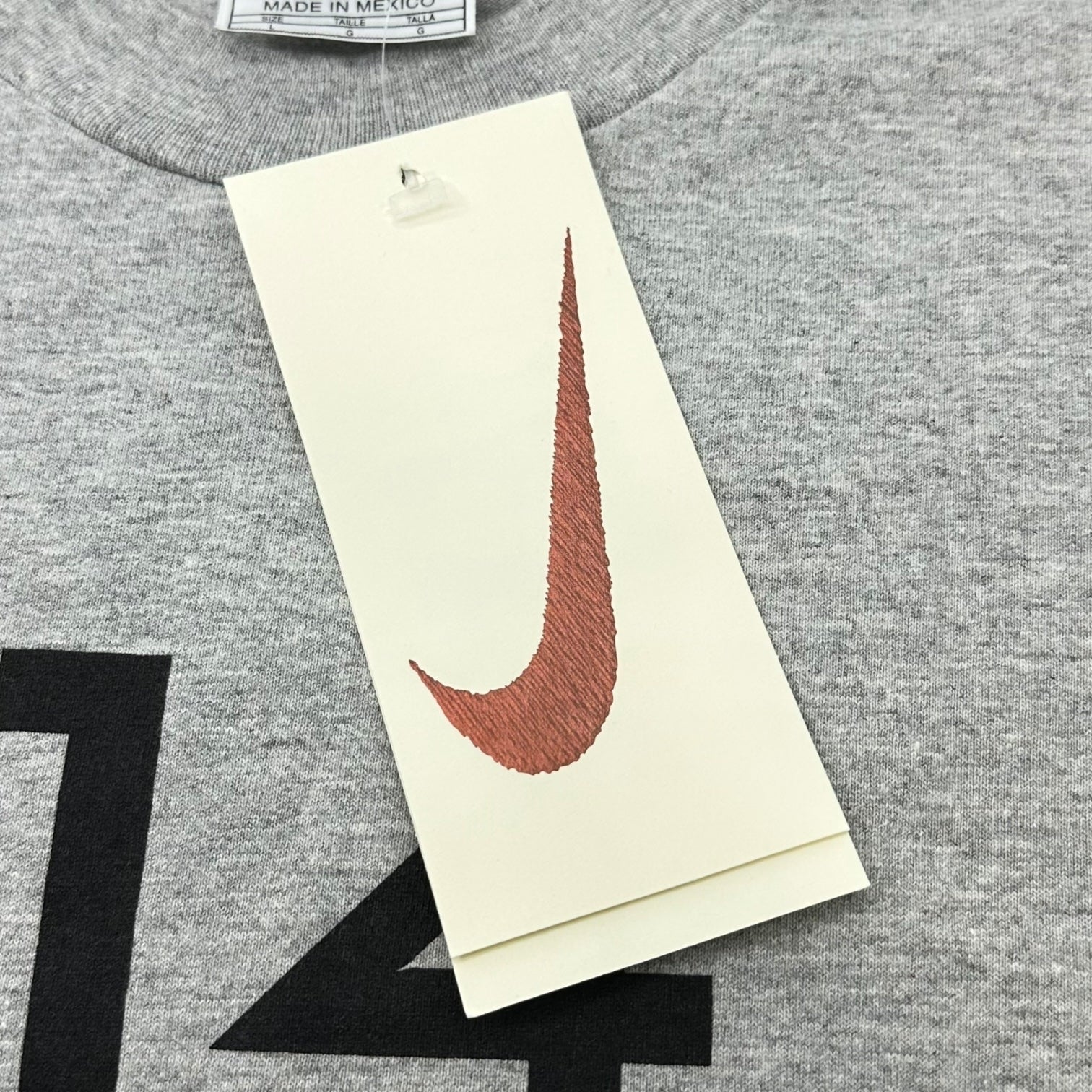 NIKE(ナイキ) 90's 14 YEAR AIR JORDAN Tee 歴代 エアジョーダン Tシャツ 133408-050 L グレー 90年代 ヴィンテージ デッドストック