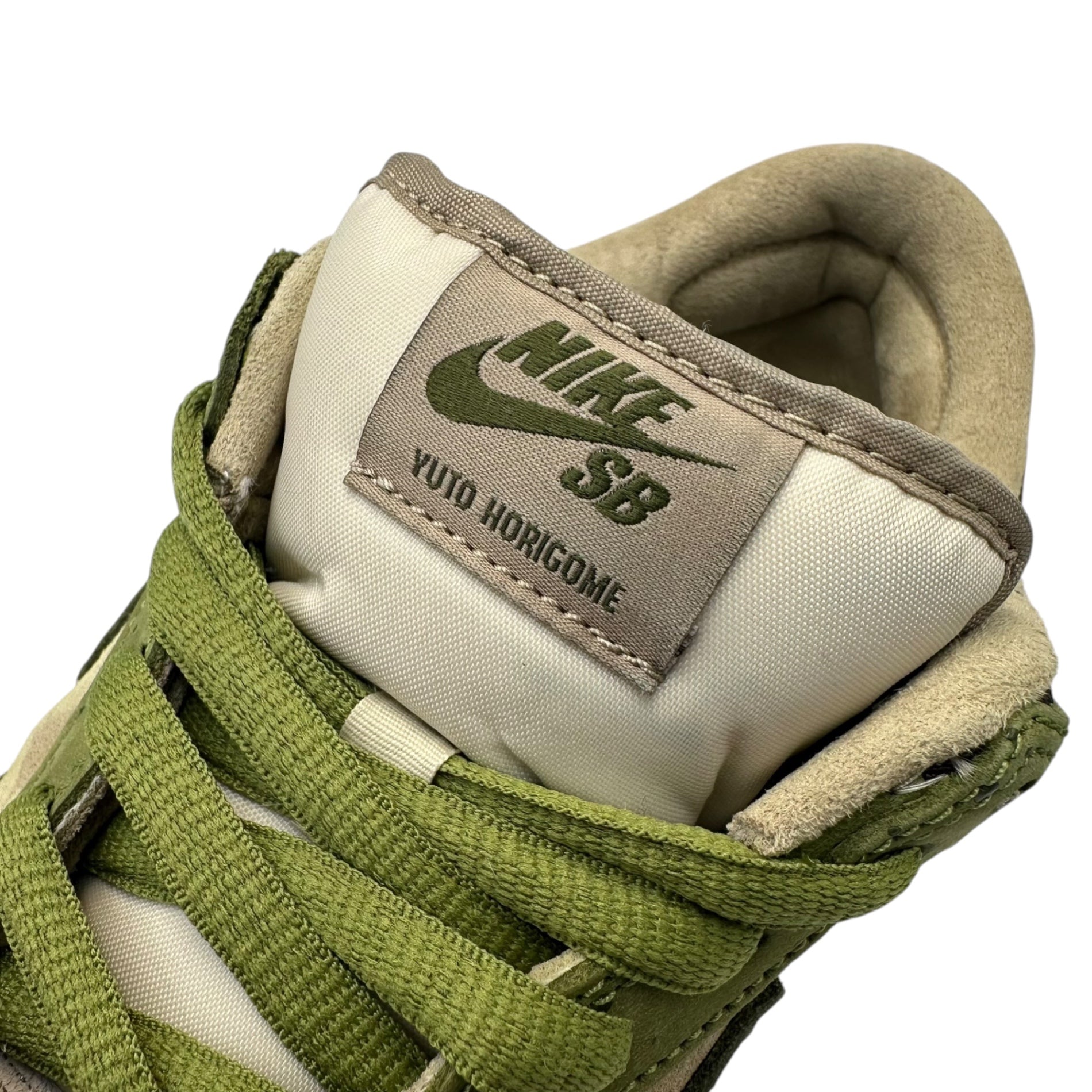 NIKE×堀米雄斗(ナイキ×ホリゴメユウト) SB Dunk Low "Matcha" ダンク ロー 抹茶 HF8022-300 26cm モスグリーン×ベージュ スニーカー