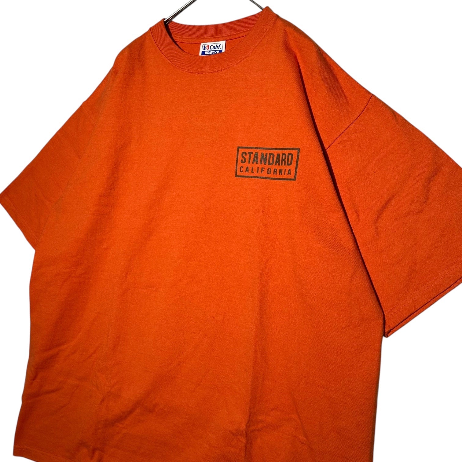 STANDARD CALIFORNIA(スタンダード カリフォルニア) SD HEAVYWEIGHT BOX LOGO T ヘヴィーウェイト ボックス ロゴ Tシャツ TSOSS090 XL オレンジ 著名人着用 完売品
