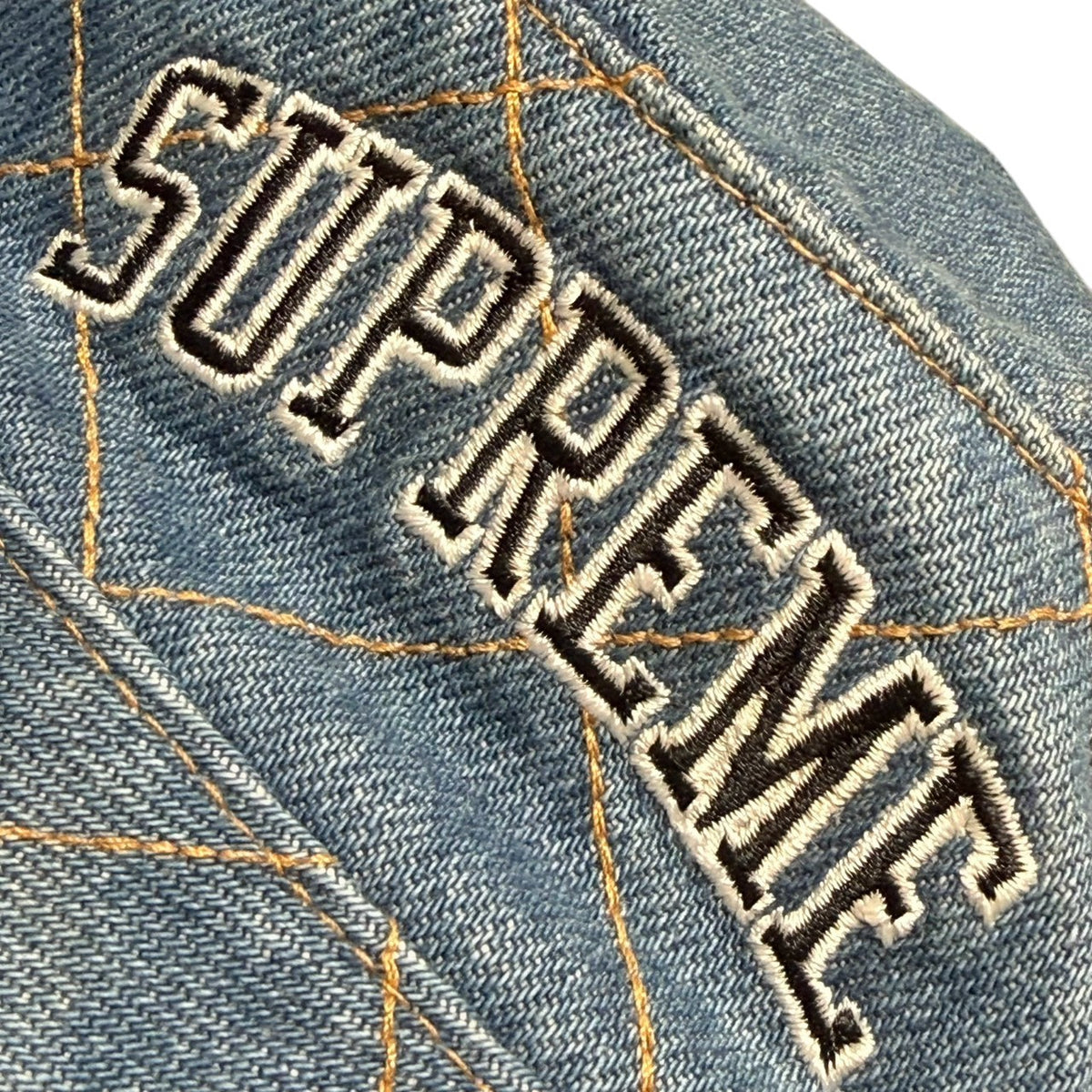 SUPREME(シュプリーム) 2018AW Diamond Stitch Crusher ダイヤモンド ステッチ デニム ハット ライトインディゴ 18FW