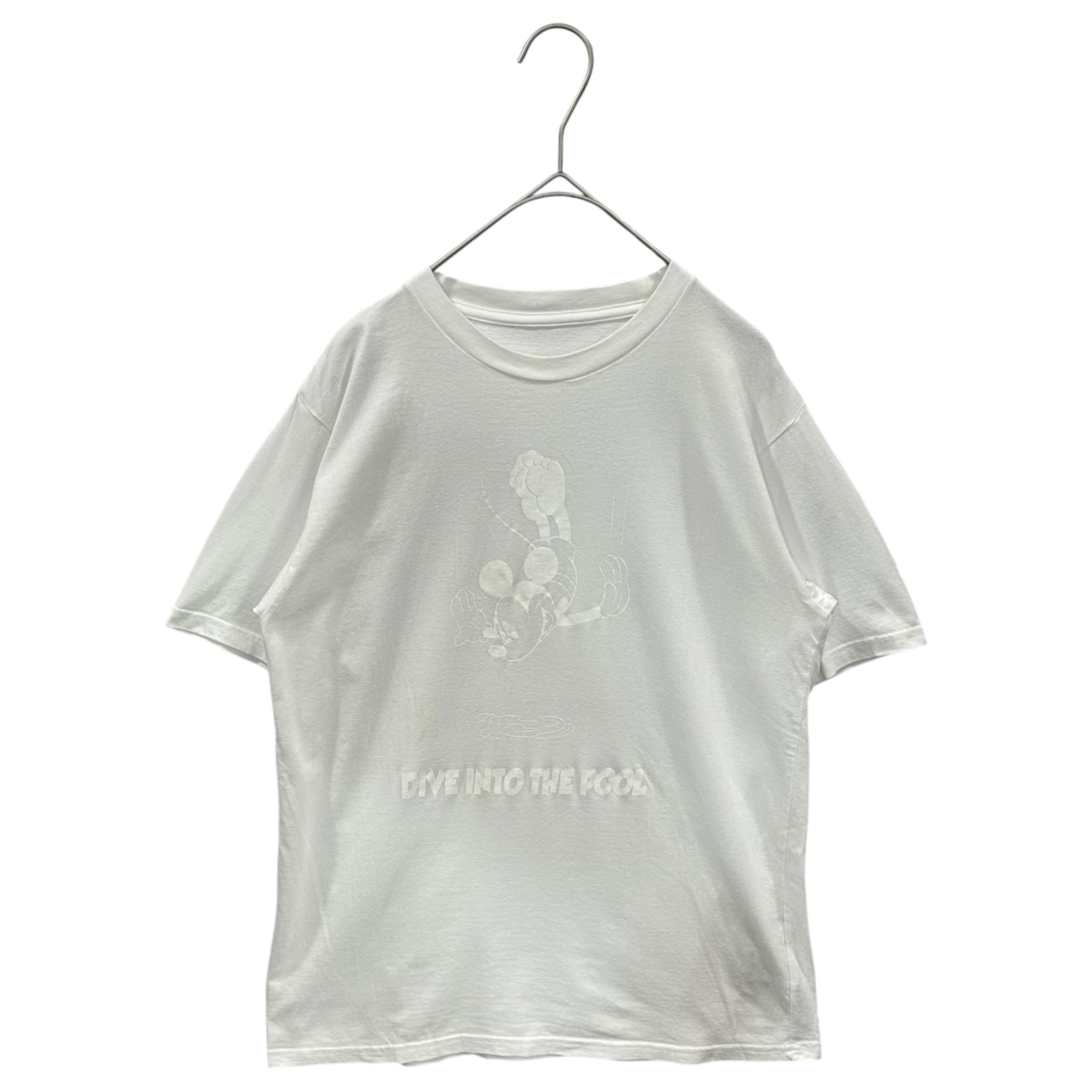 THE POOL AOYAMA×Disney (ザ プール アオヤマ×ディズニー) DIVE INTO THE POOL Mickey Mouse graphic s/s T-shirtミッキー グラフィック 半袖 Tシャツ POM-1431-A XS ホワイト