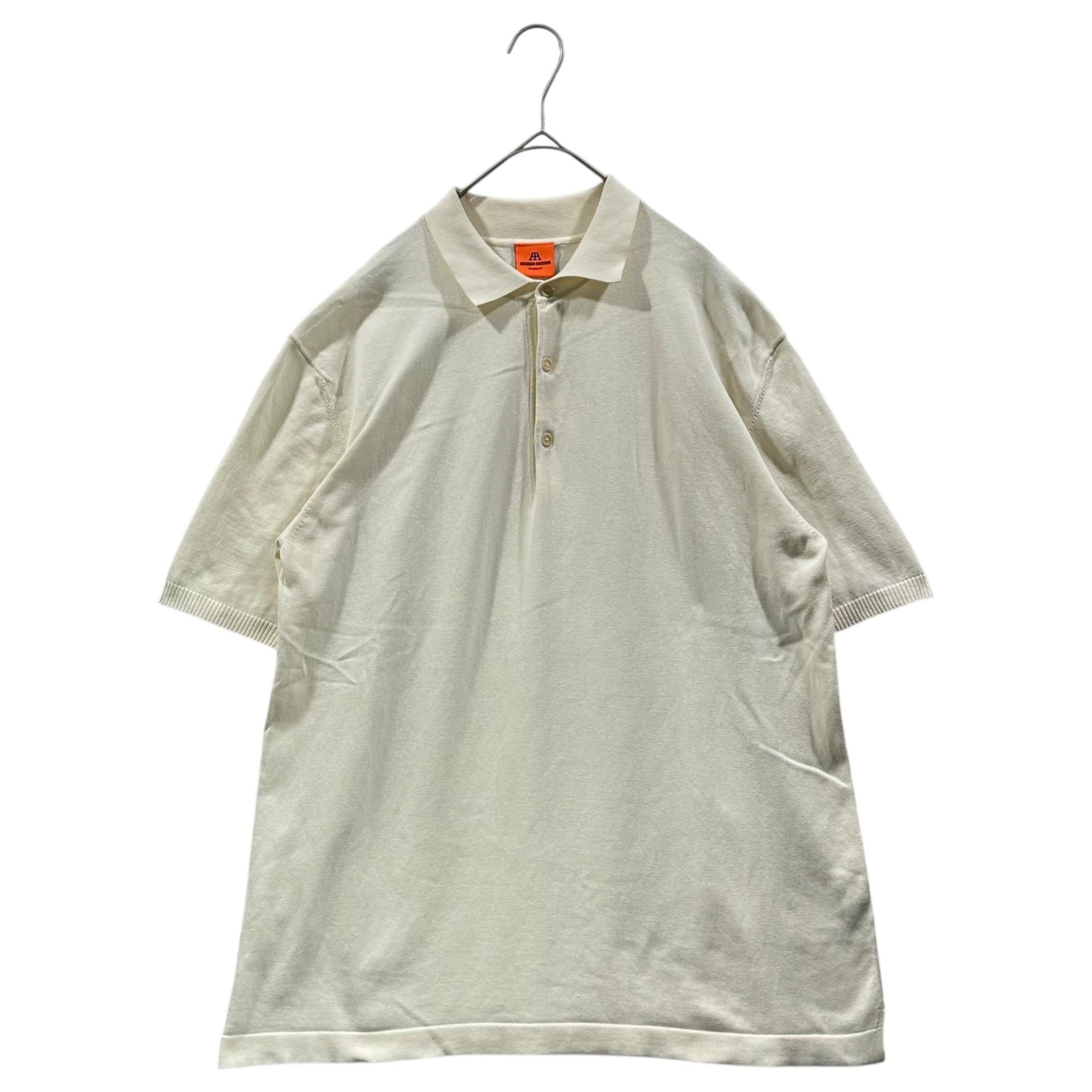 Andersen-Andersen(アンデルセンアンデルセン) POLO SHORT 12GG ポロシャツ L ホワイト