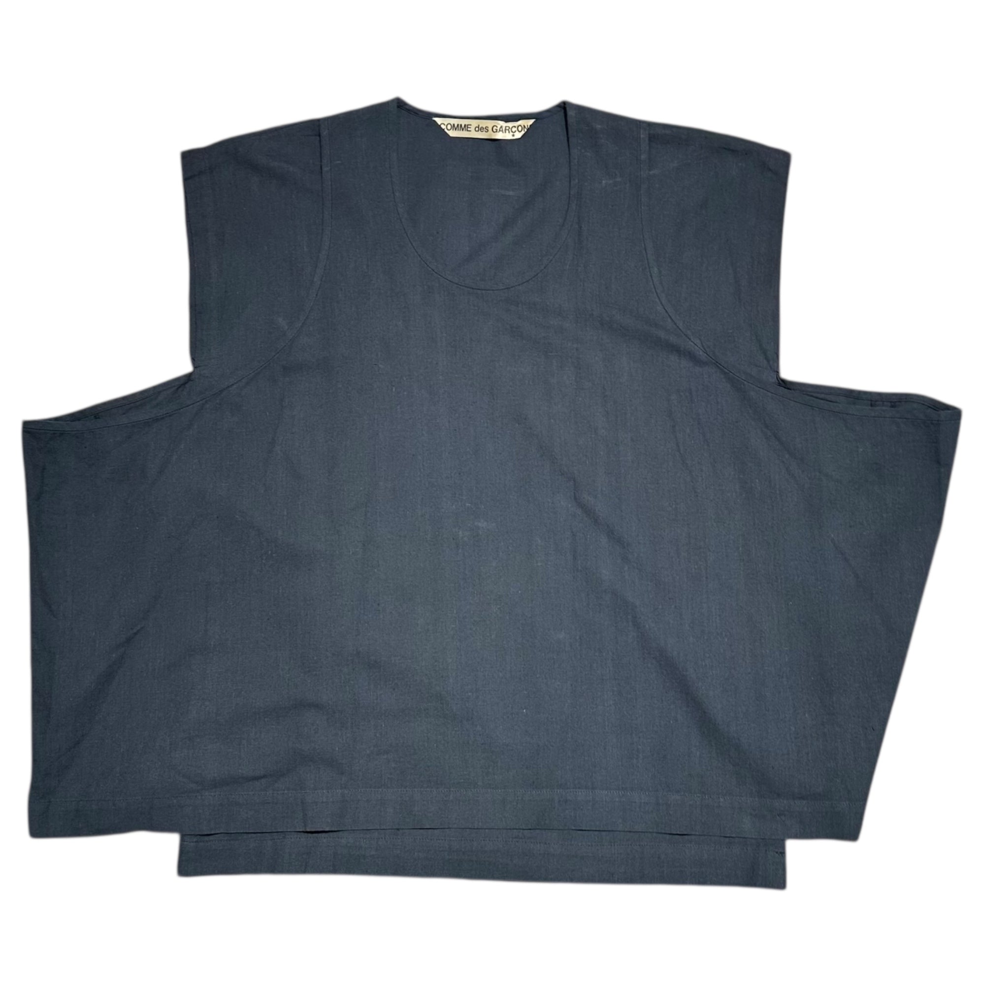 COMME des GARCONS(コムデギャルソン) 80's Sleeveless Layered cut and sew 80年代 ノースリーブ レイヤード カットソー FREE ネイビー