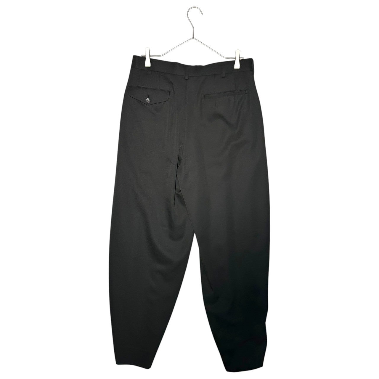 COMME des GARCONS HOMME PLUS(コムデギャルソンオムプリュス) 21AW DARKROOM期 Wool Gabardine Tuck Balloon Wide Pants ダークルーム期 ウール ギャバジン タック バルーン ワイド パンツ PH-P040 S ブラック AD2021