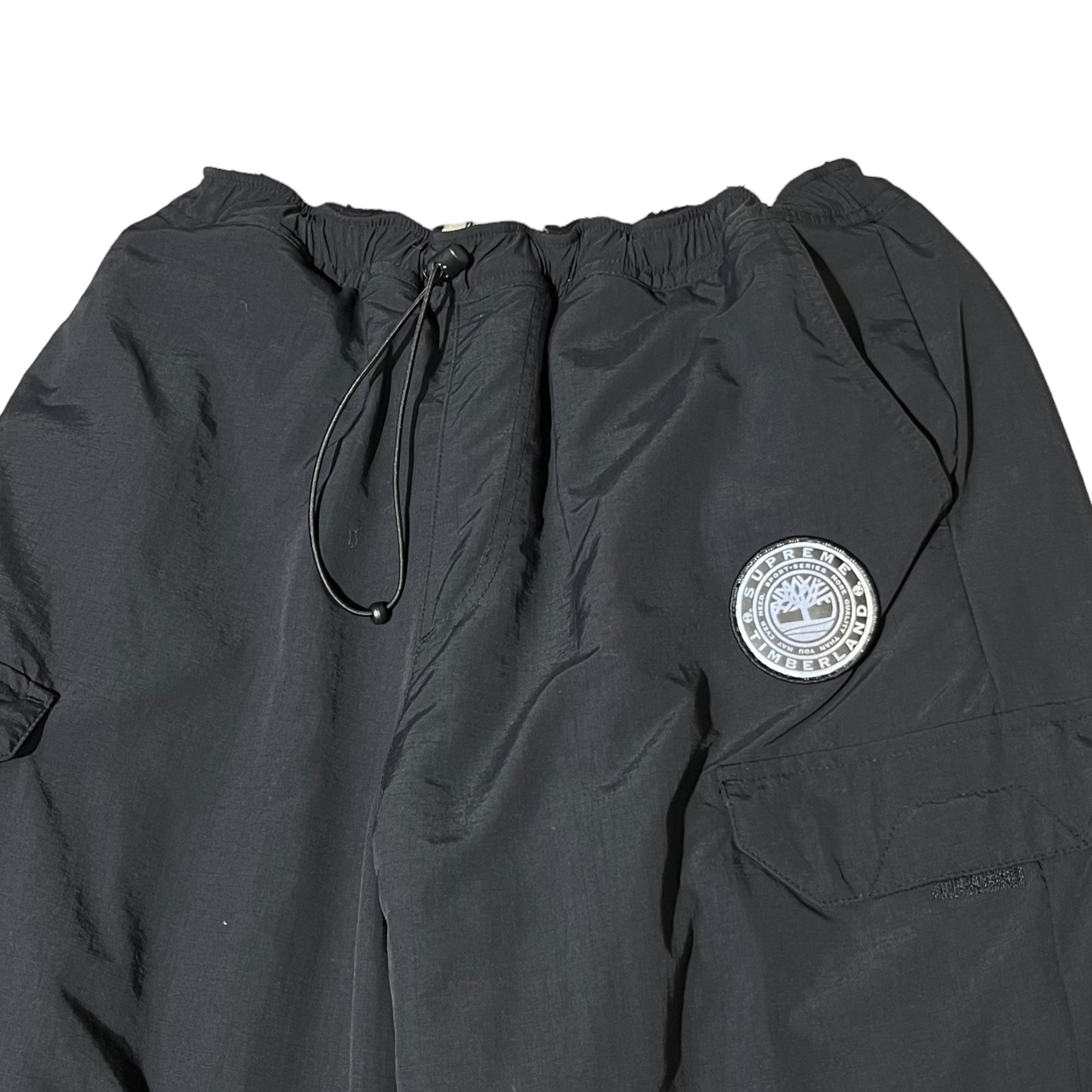 SUPREME×Timberland(シュプリーム×ティンバーランド) 21AW Reversible Ripstop Pant リバーシブル リップストップ パンツ XL ブラック×ベージュ ボア ナイロン トラック
