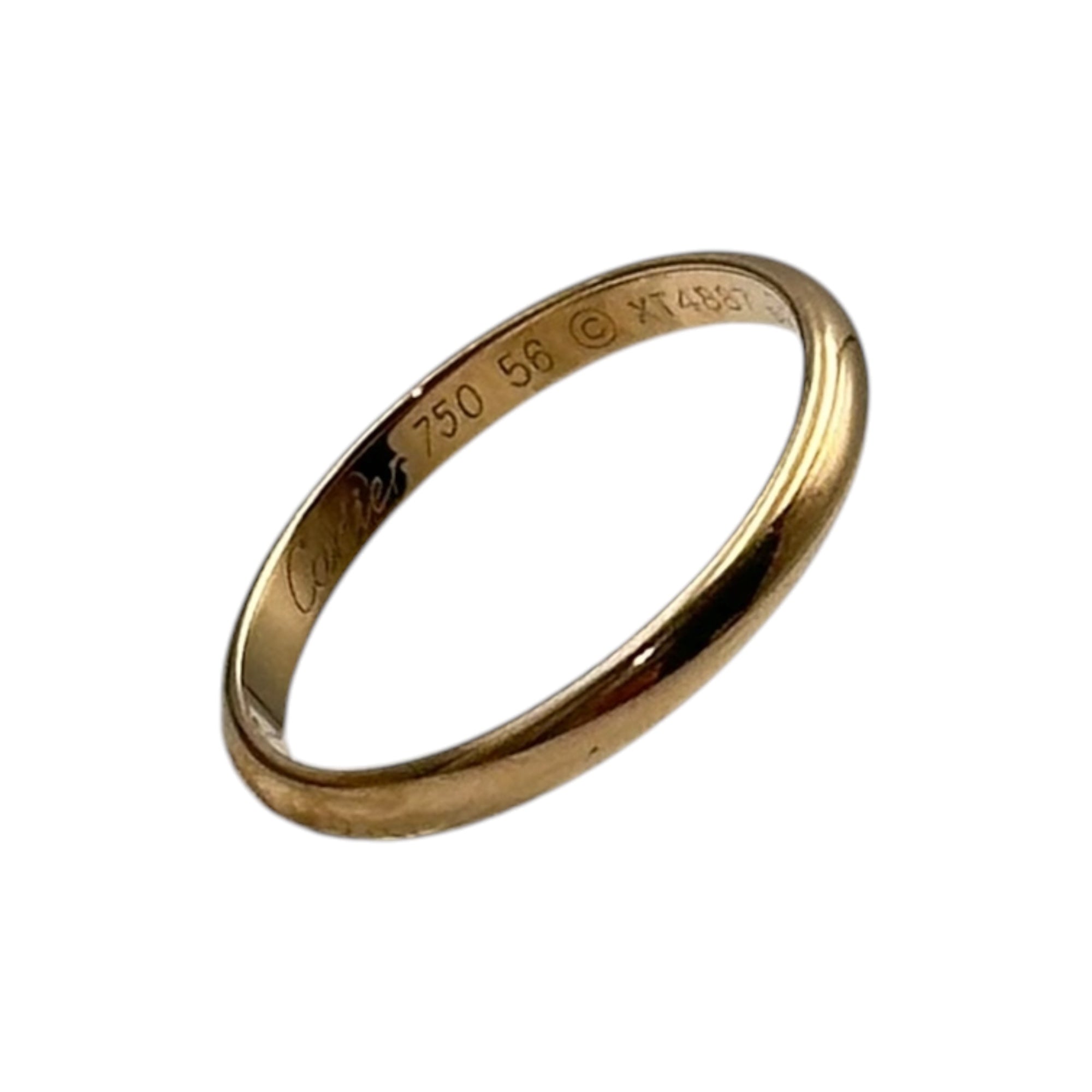 Cartier(カルティエ) Band Ring Pink Gold バンド リング ピンクゴールド XT4887 56(国内サイズ15.5号程度) ピンクゴールド 750(K18) 2.3g