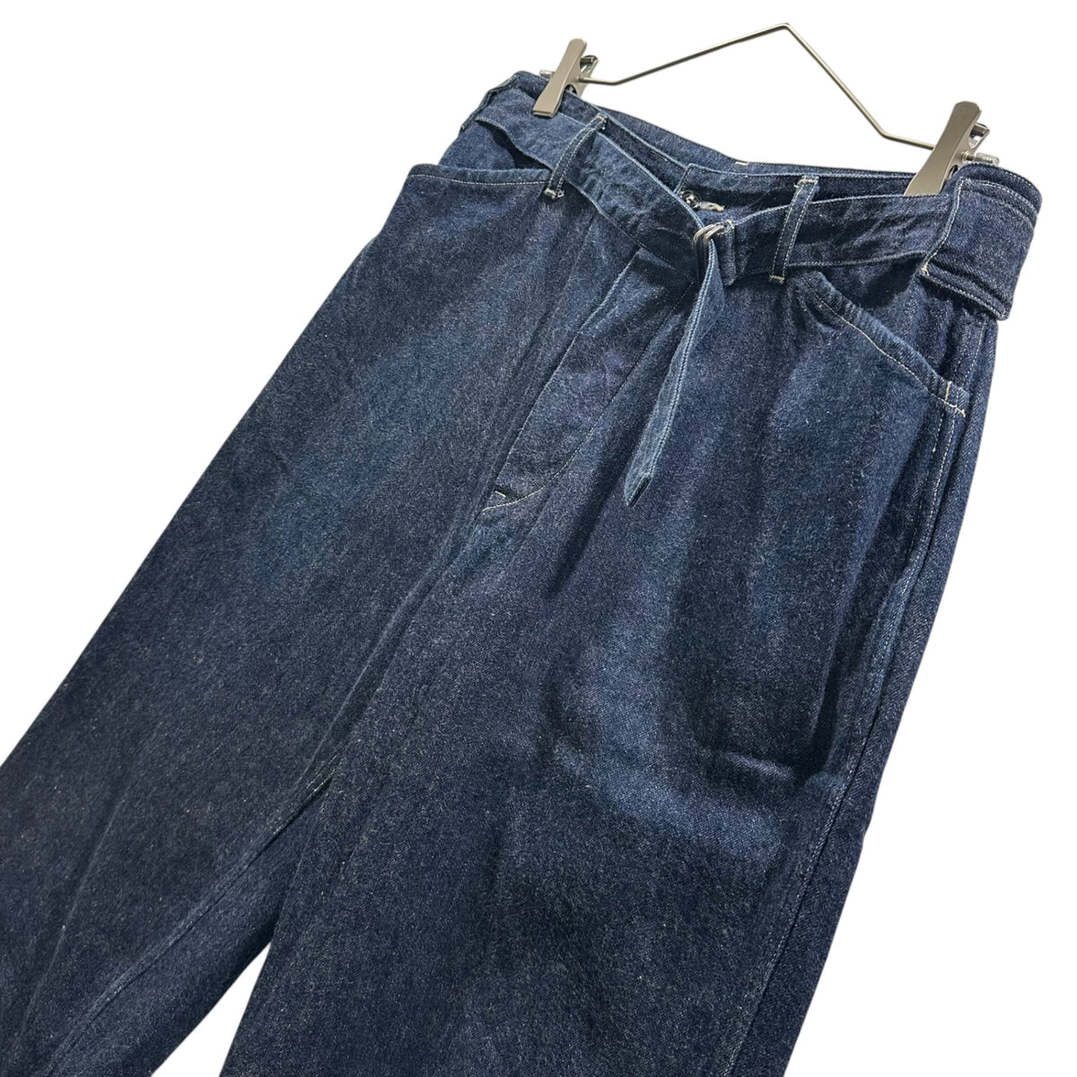 COMOLI(コモリ) 2020AW Denim Belted Pants デニム ベルテッド パンツ S03-03012 1 インディゴ